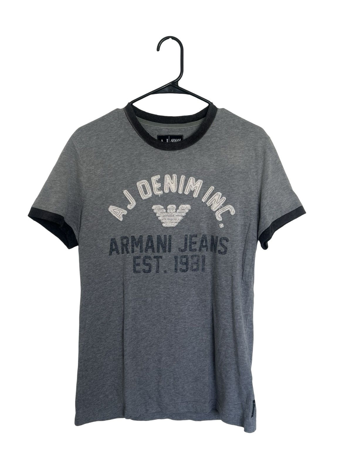 Armani Armani Jeans Grey T-Shirt Size US L / EU 52-54 / 3 - 1 Thumbnail