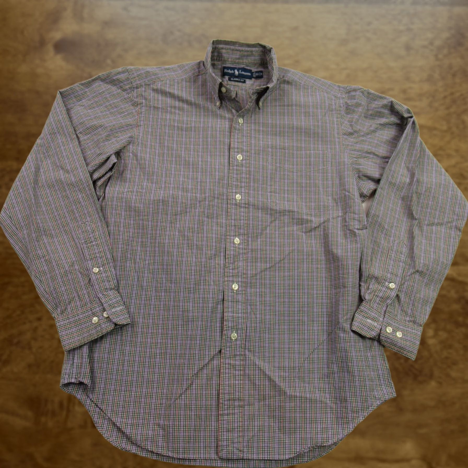 Polo Ralph Lauren Polo Ralph Lauren Shirt Mens 15.5 Long Sleeve Button Front Pony Medium Cotton Plaid Dress Casual Shirt Womens? Size US L / EU 52-54 / 3 - 1 Thumbnail