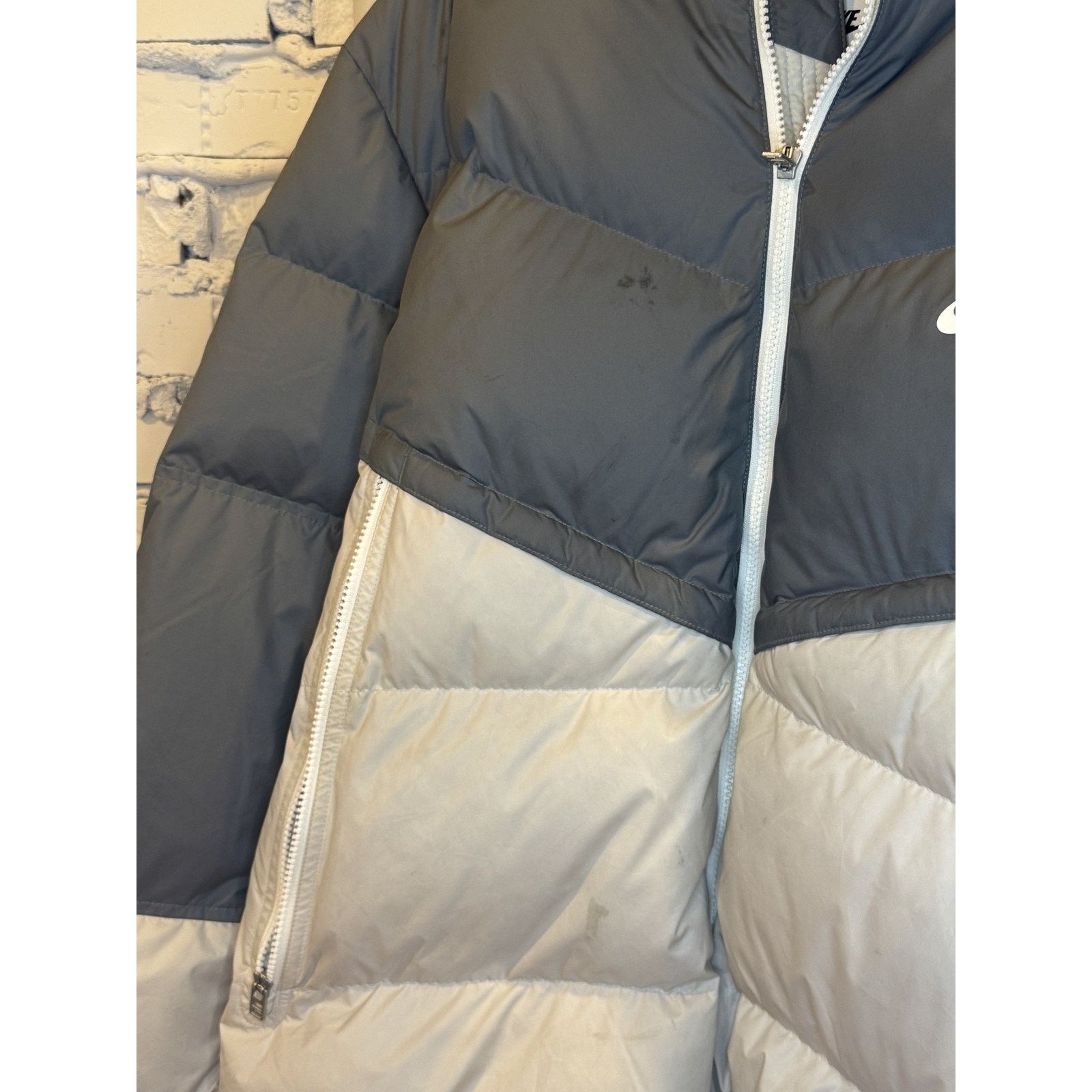 Nike Nike Jacket Gray Storm-FIT Puffer Hooded Full Zip Puffer Size US L / EU 52-54 / 3 - 5 Thumbnail