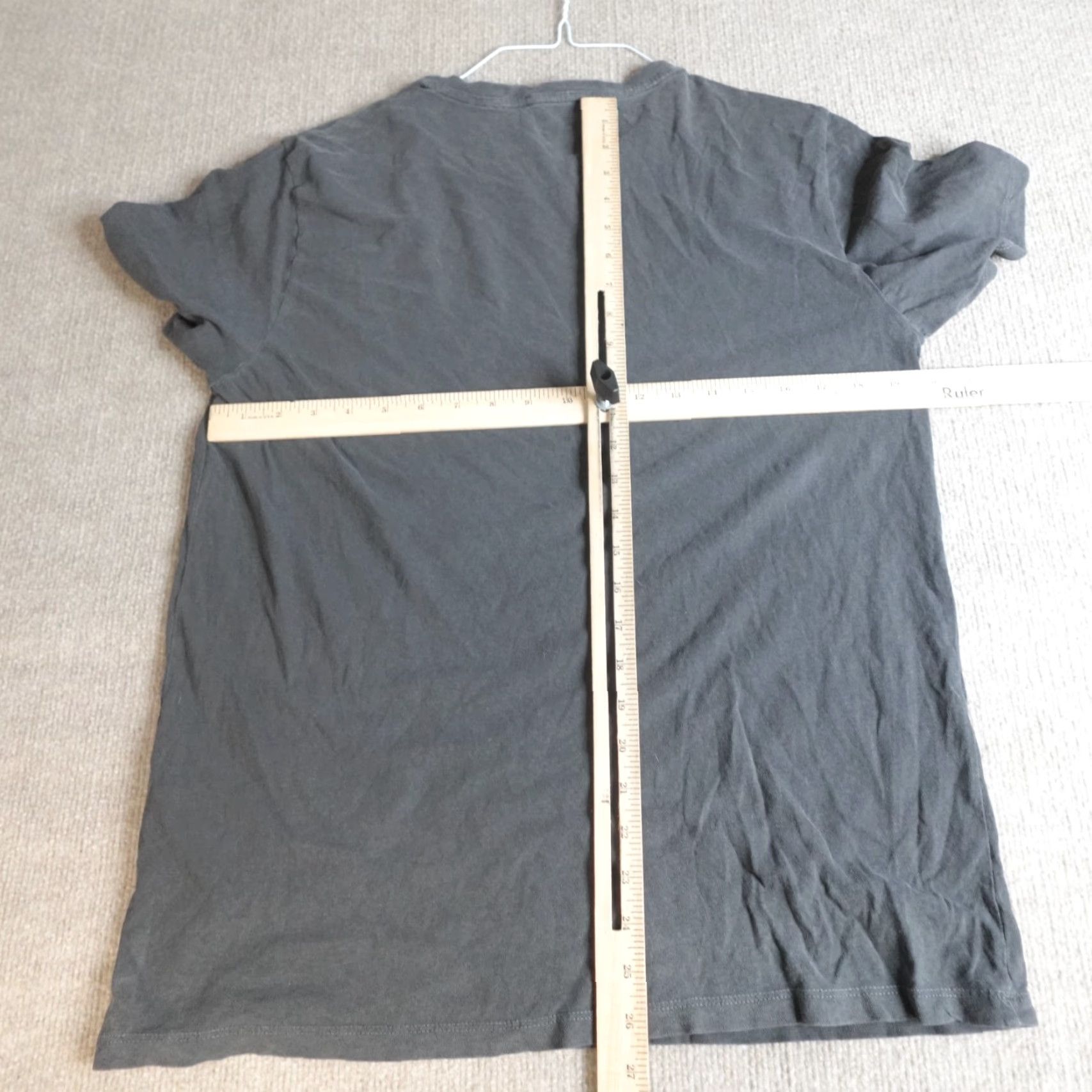 Frame Frame Mens Shirt L Gray Melorse Place Los Angeles Graphic Print Crew Neck Short Sleeve T-Shirt 2010-2019 Cotton Jersey Size US L / EU 52-54 / 3 - 6 Thumbnail