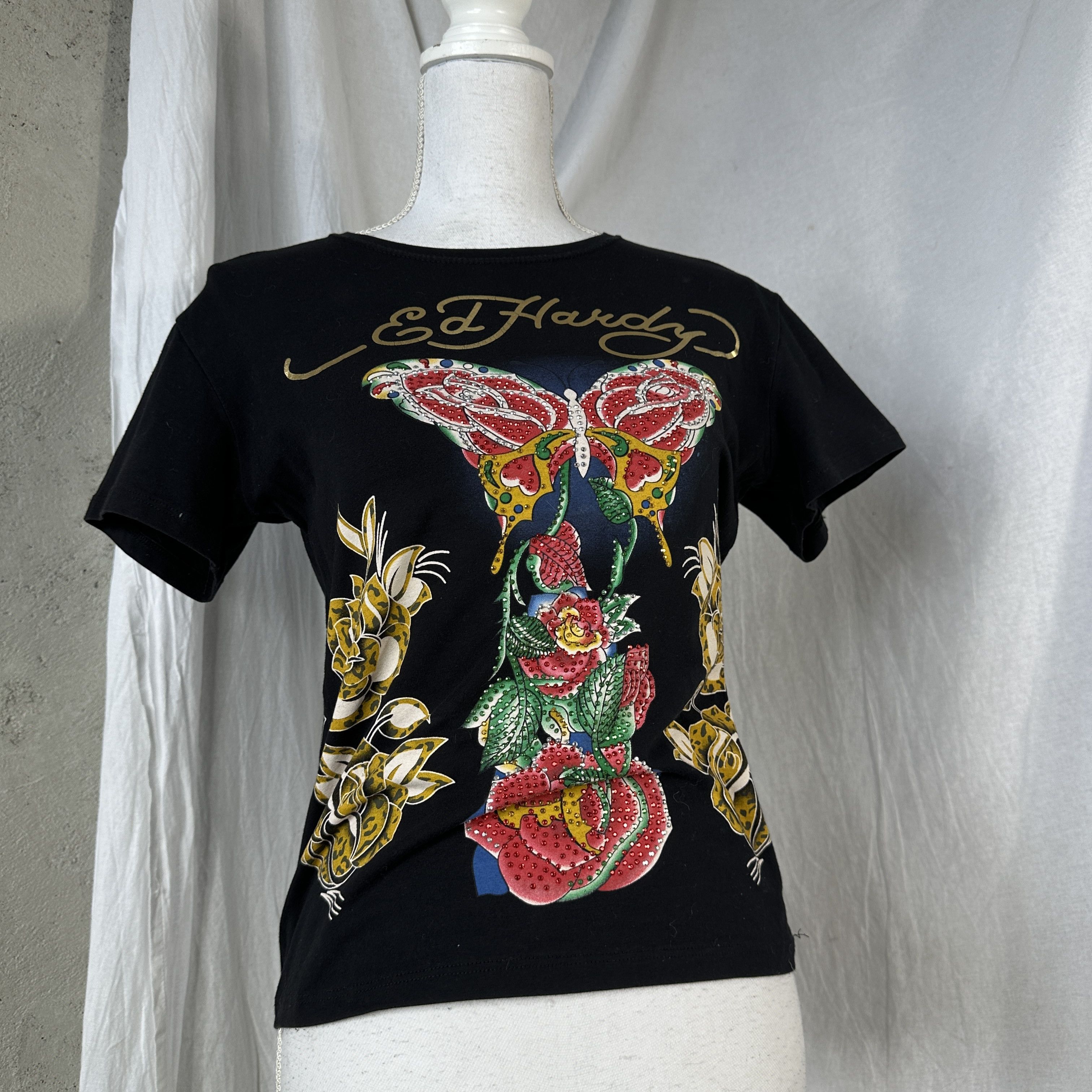 Ed Hardy × Vintage Vintage Y2K Casual Oversize Printed Ed Hardy T-shirt Size XL / US 12-14 / IT 48-50 - 2 Thumbnail