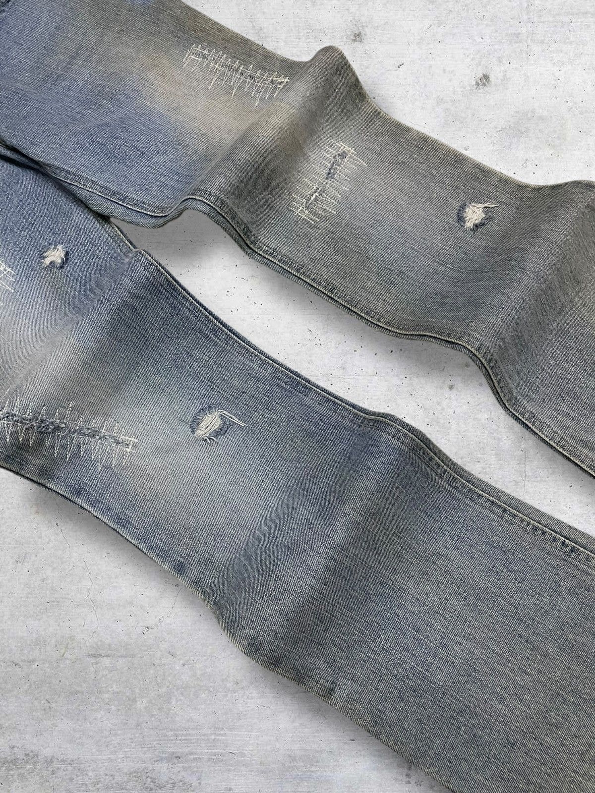 Tornado Mart VINTAGE REAL INTERPLANET OG JAPAN DIRTY STYLE FLARED DENIM Size US 28 / EU 44 - 6 Thumbnail