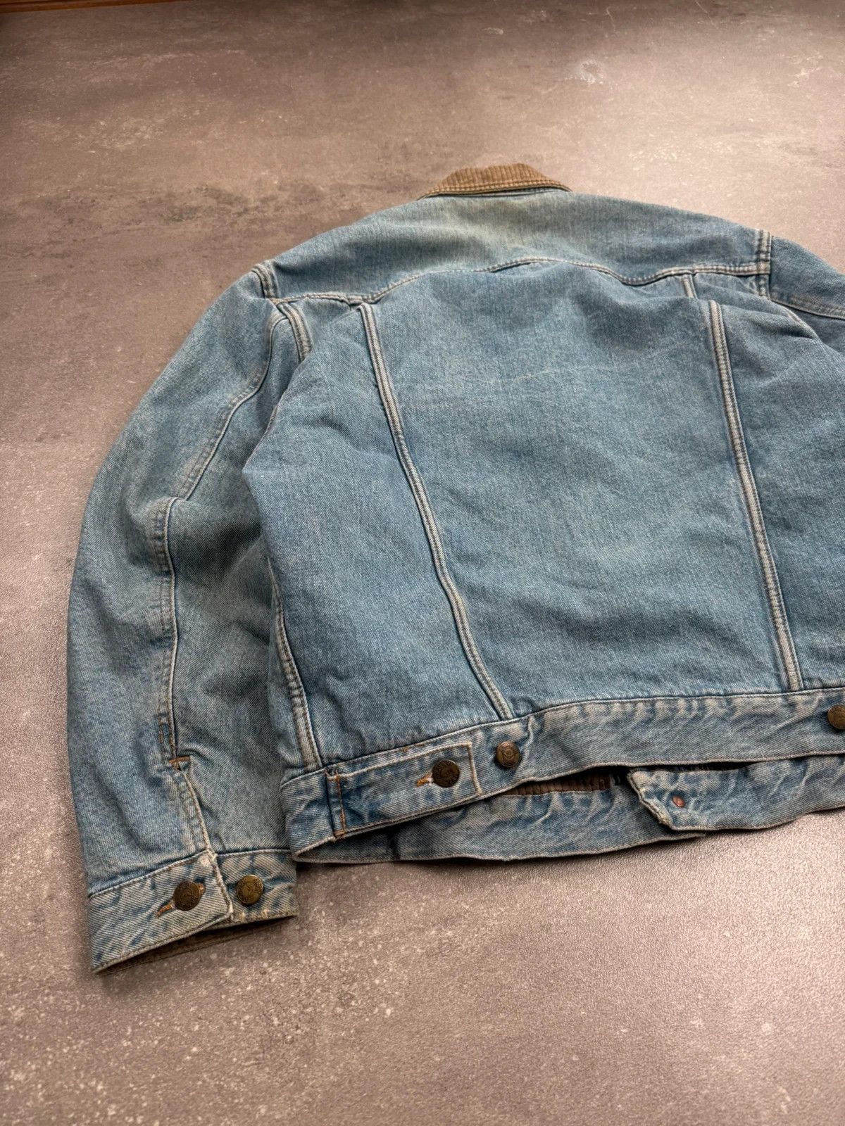 Armani Armani denim jacket vintage 1980s work wear made in Italy Size US L / EU 52-54 / 3 - 20 Thumbnail