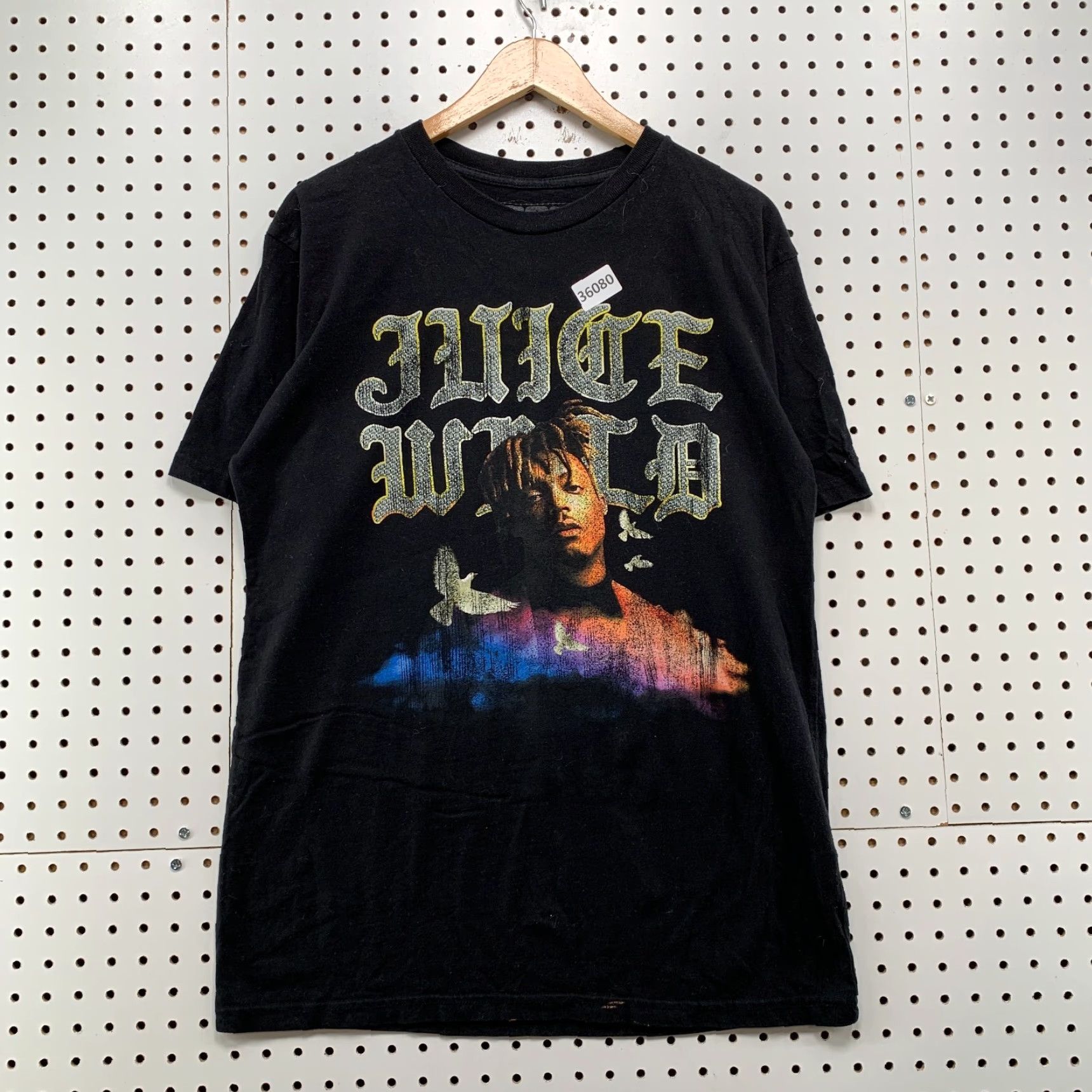Vintage 999 Juice Wrld Shirt Mens Large Black Hip Hop Tee Short Sleeve 21x29 Size US L / EU 52-54 / 3 - 2 Thumbnail