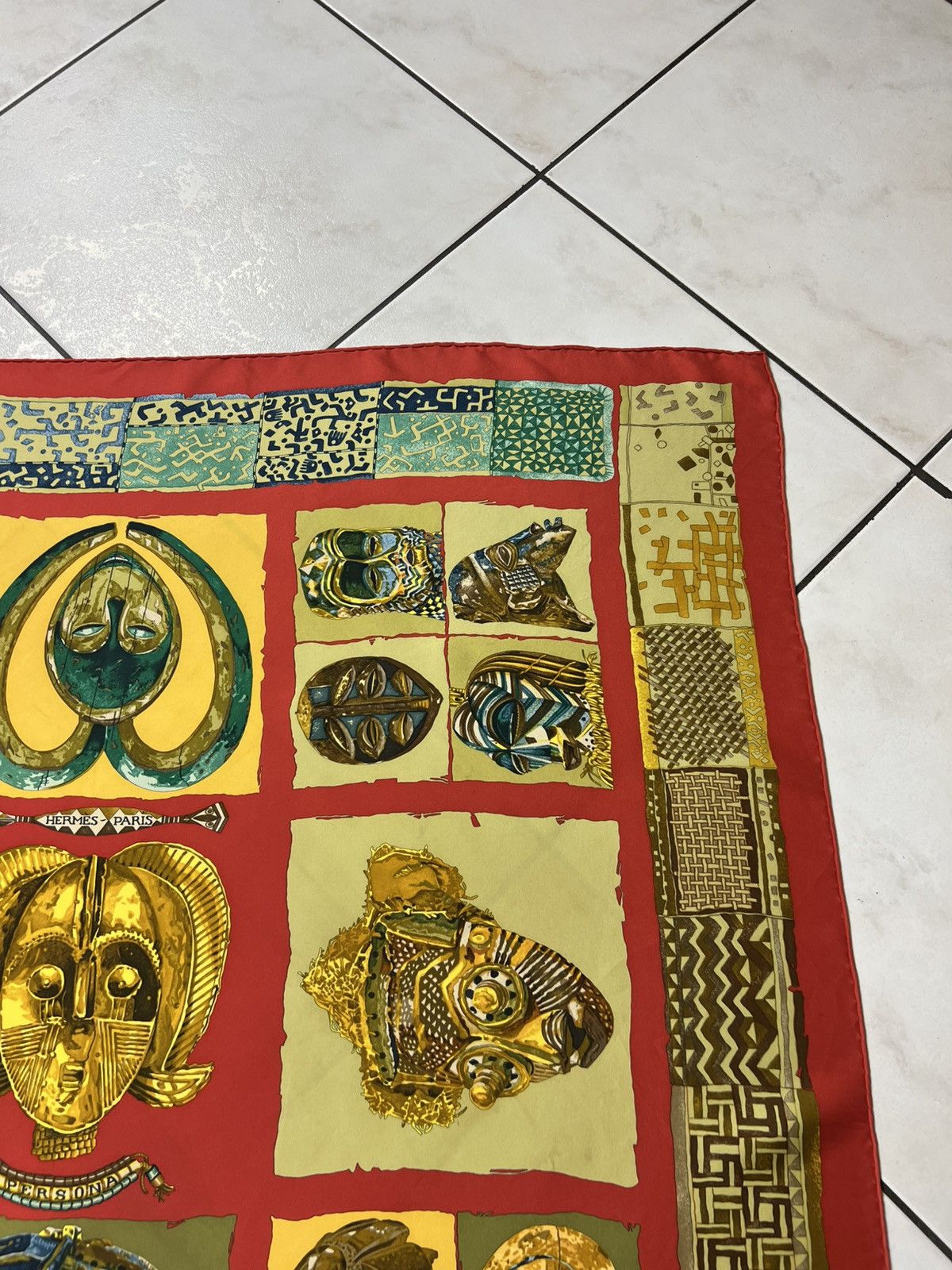 Hermes Vintage Hermes Persona loic dubigeon silk handkerchief scarf Size ONE SIZE - 4 Thumbnail