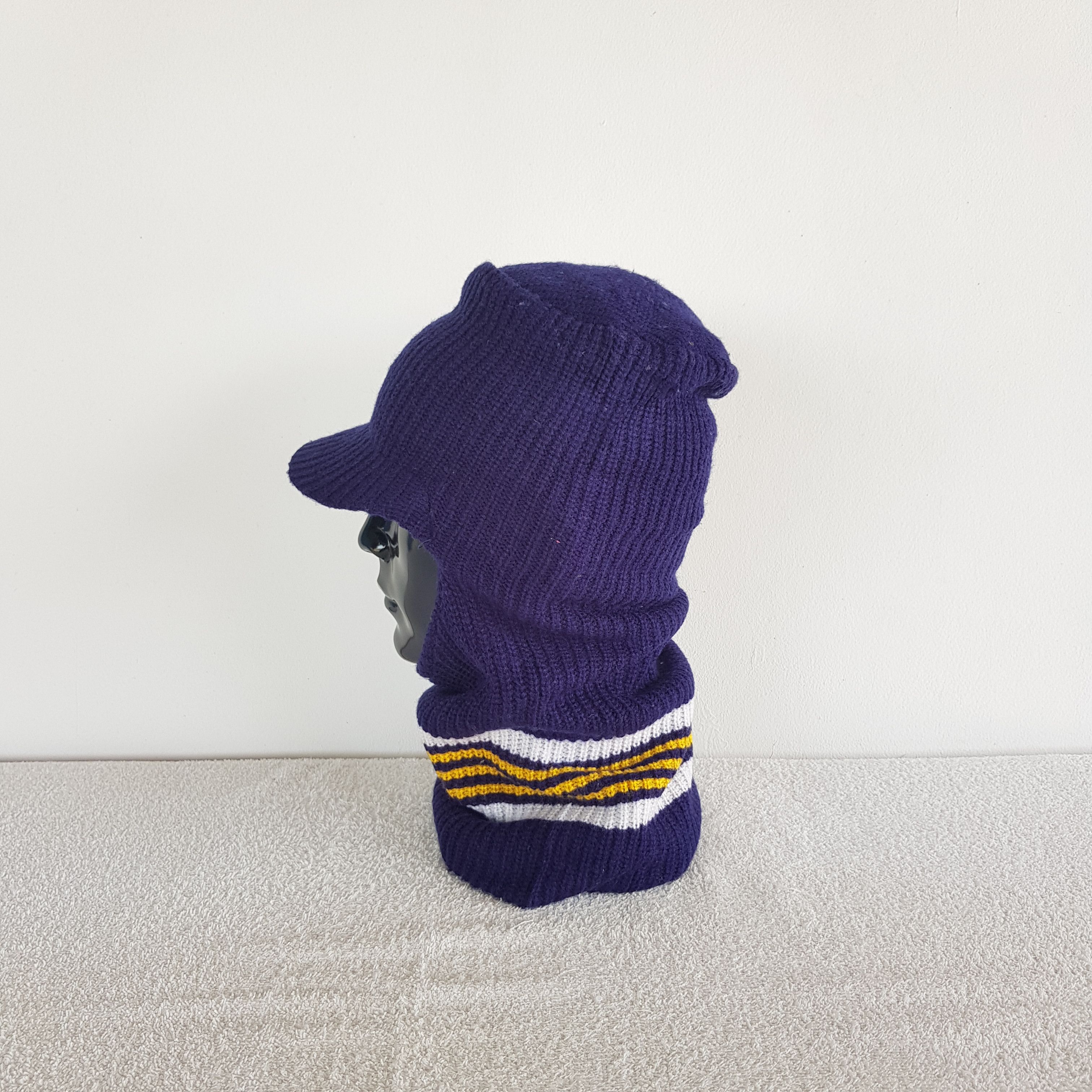Japanese Brand Vintage Unknown Balaclava Beanie Snow Caps Neck Hats. Size ONE SIZE - 4 Thumbnail