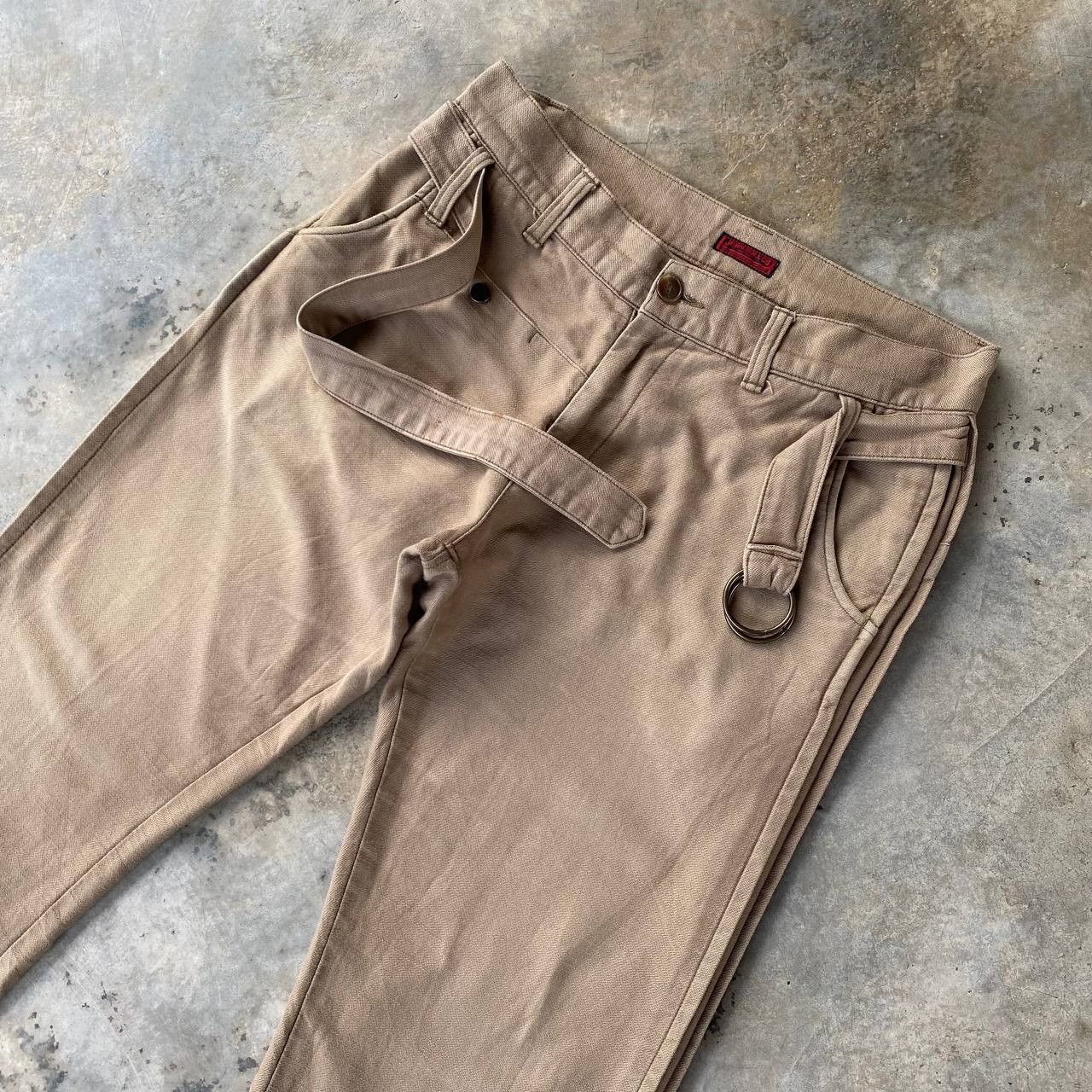 Johnbull VINTAGE JOHNBULL BELTED UTILITY CHINOS WORKWEAR MILITARY Size US 33 - 6 Thumbnail