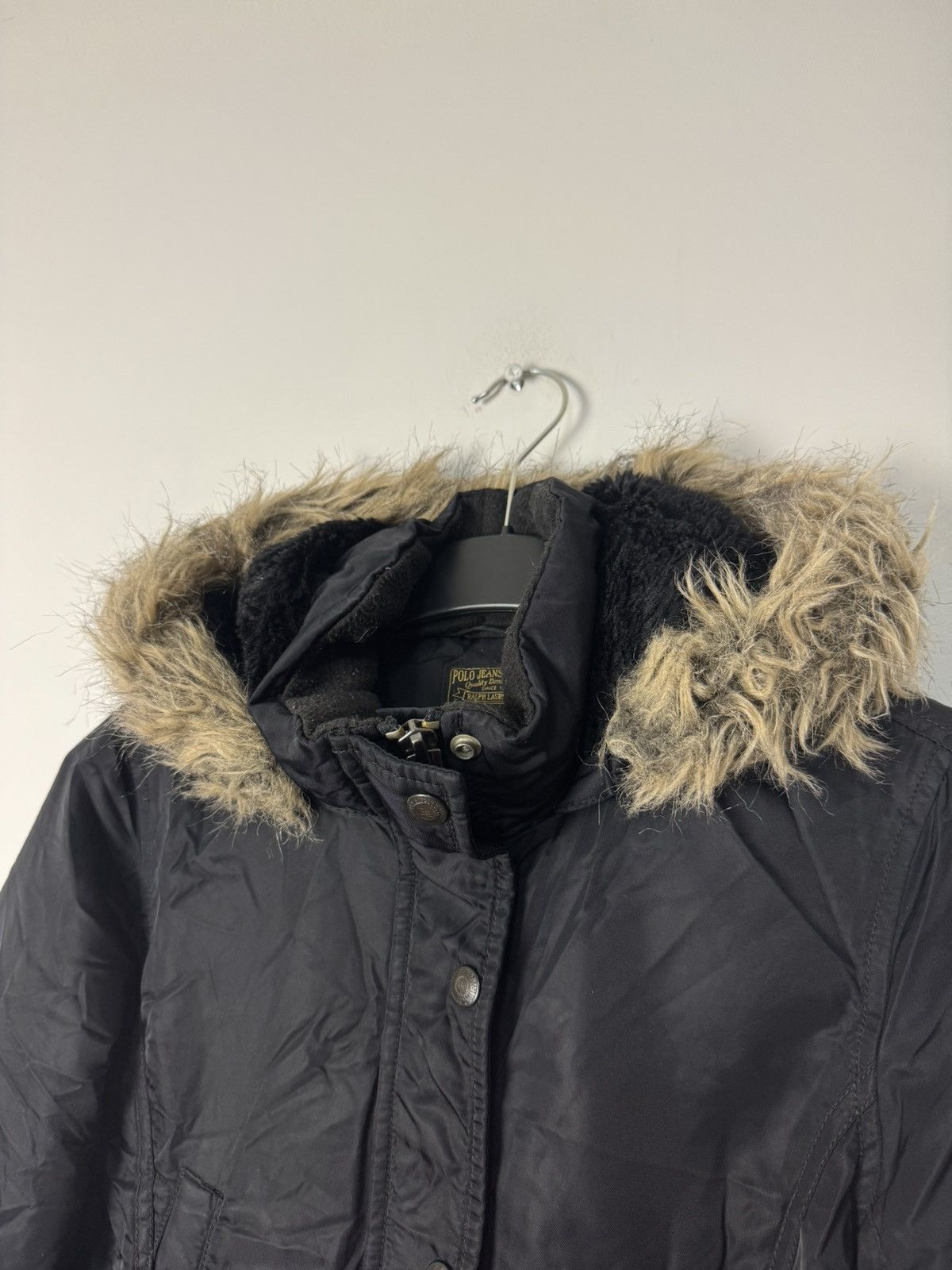 Ralph Lauren Vintage Ralph Lauren Fur Hood Down Jacket Jeans Co 00s Size S / US 4 / IT 40 - 5 Thumbnail
