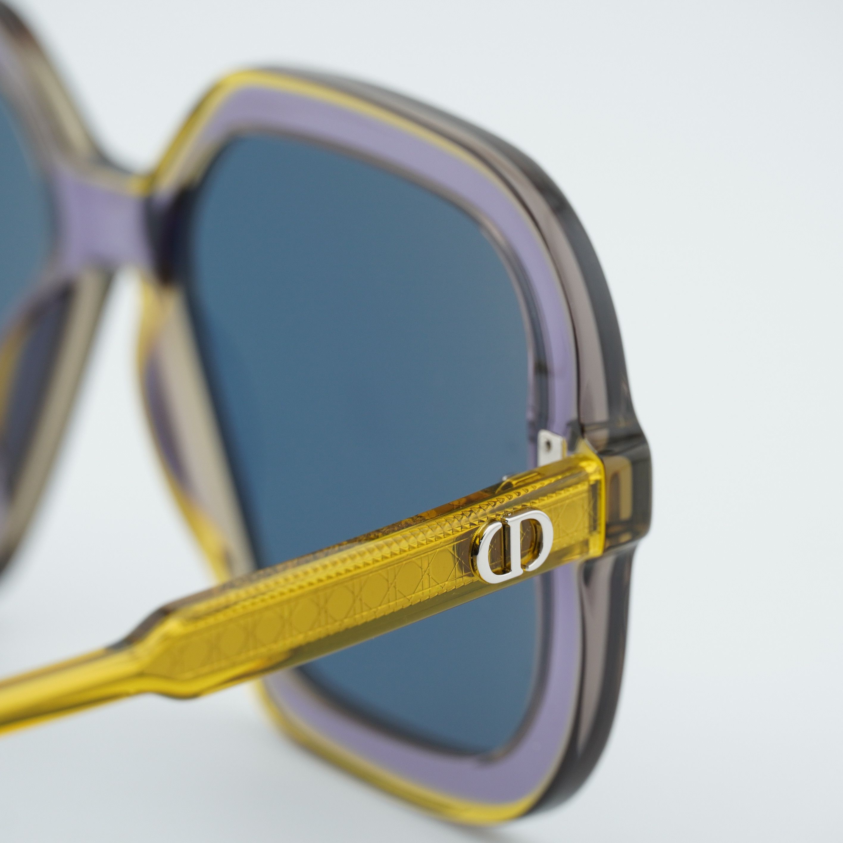 Dior Dior DIORHIGHLIGHT S1I 60B0 Sunglasses Yellow Square Frame Size ONE SIZE - 8 Thumbnail