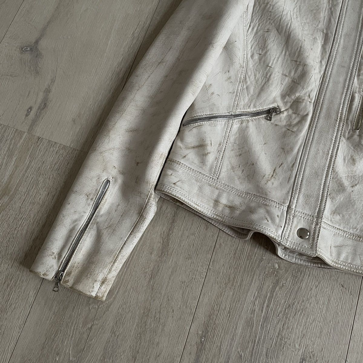 A.F. Vandevorst Ruffo Research SS2000 leather jacket by A.F. Vandevorst Size S / US 4 / IT 40 - 5 Thumbnail
