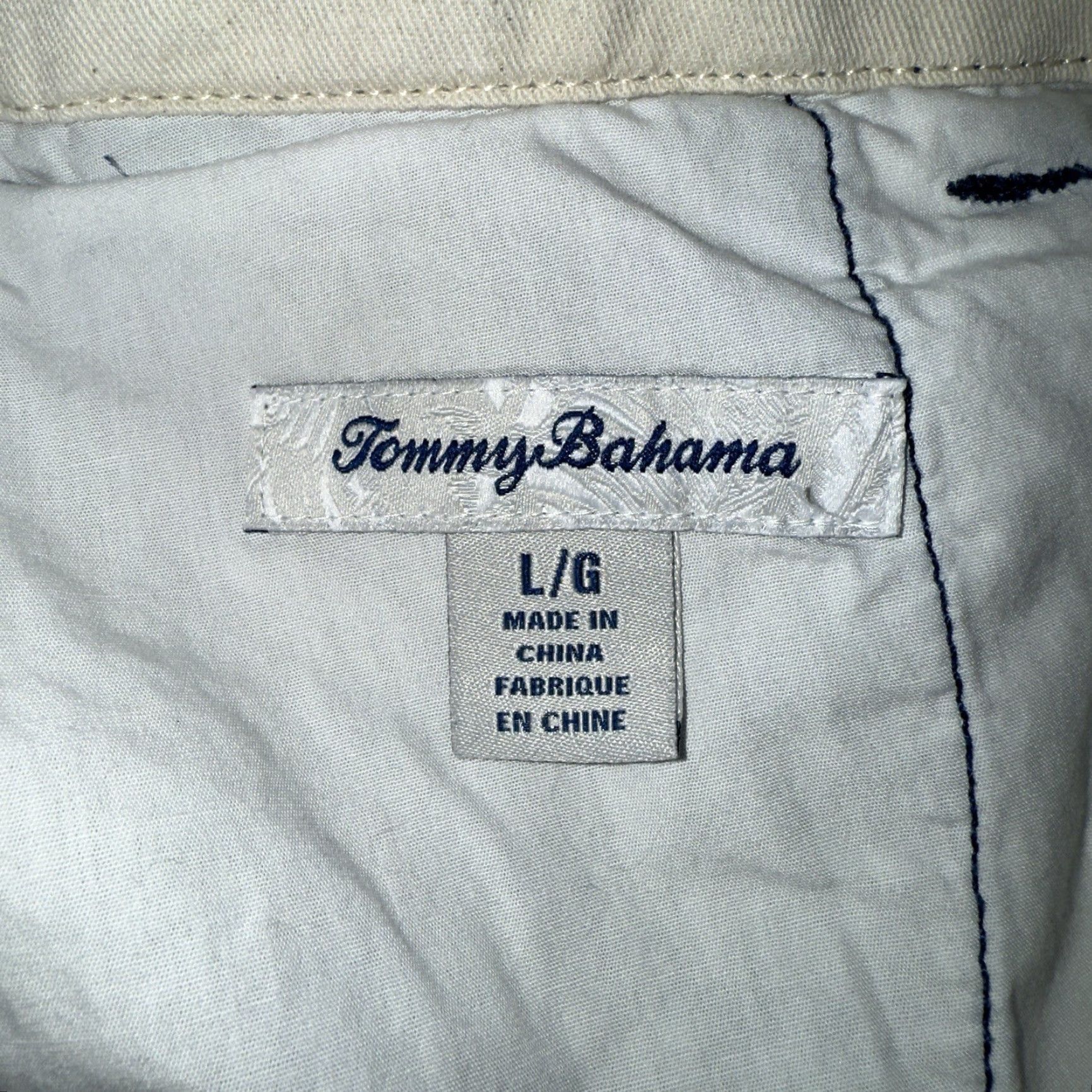 Tommy Bahama VINTAGE Tommy Bahama Linen Blend Shorts Mens Size Large Blue Casual Chino 90s Size US 33 - 4 Thumbnail