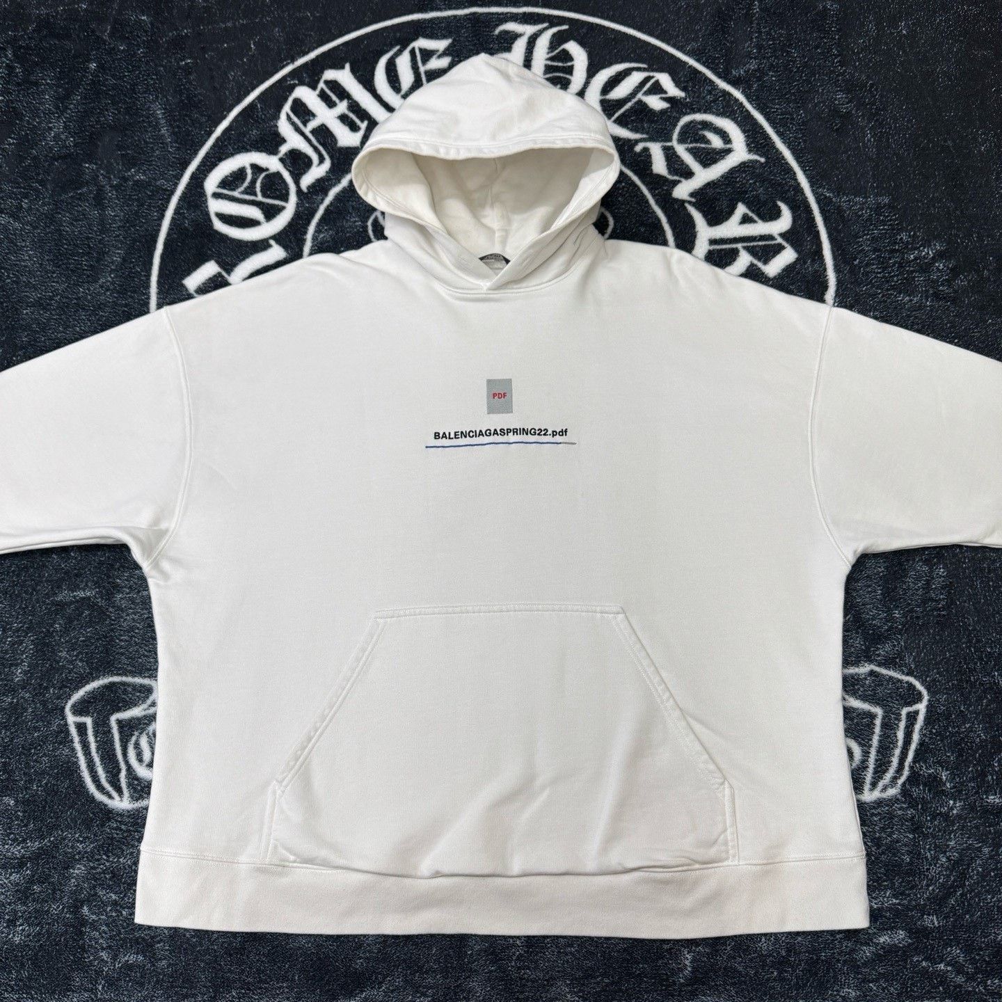 Balenciaga Balenciaga White Hoodie S Men Size US S / EU 44-46 / 1 - 1 Thumbnail