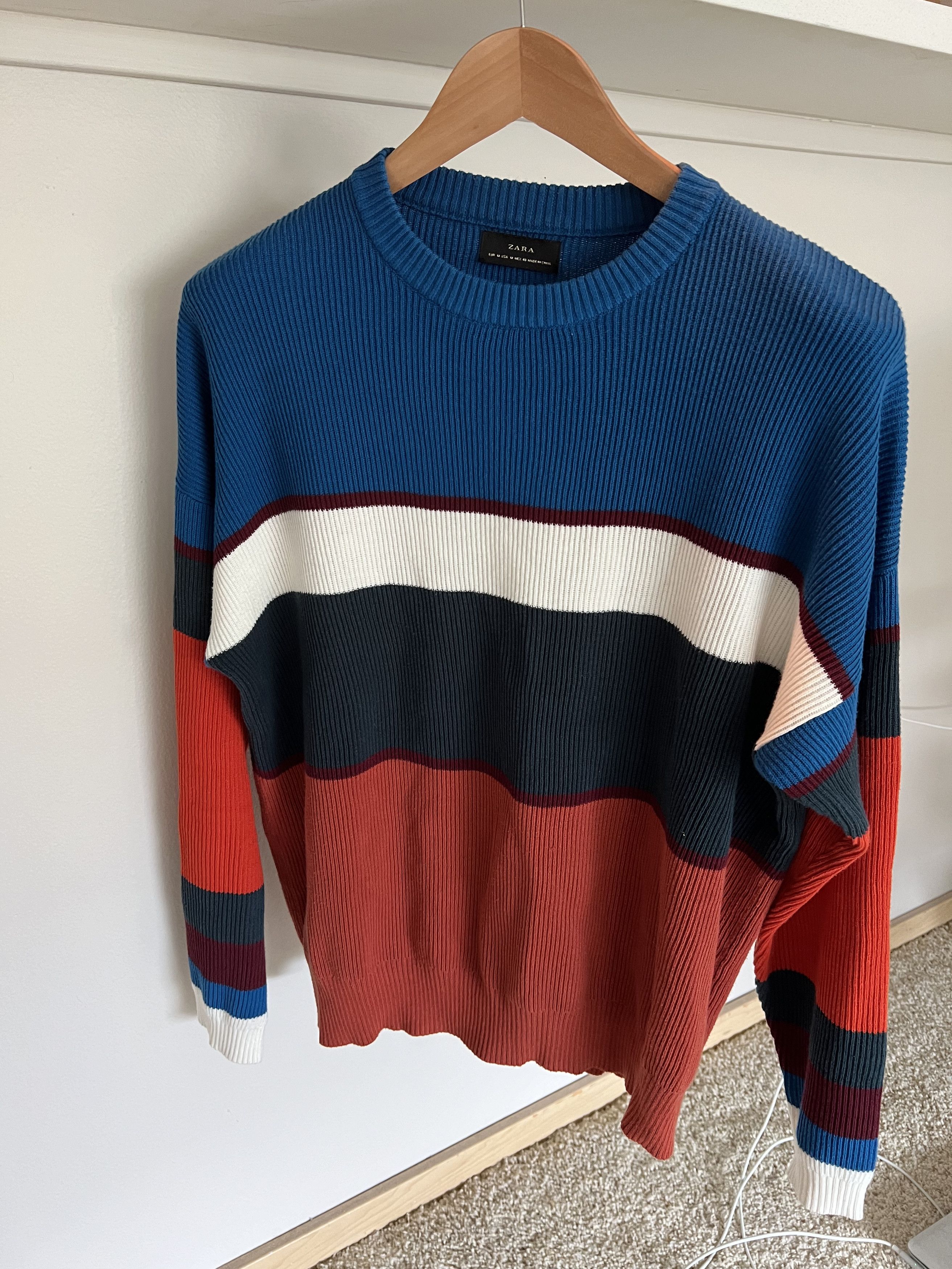 Zara Striped Sweater Size US M / EU 48-50 / 2 - 1 Thumbnail