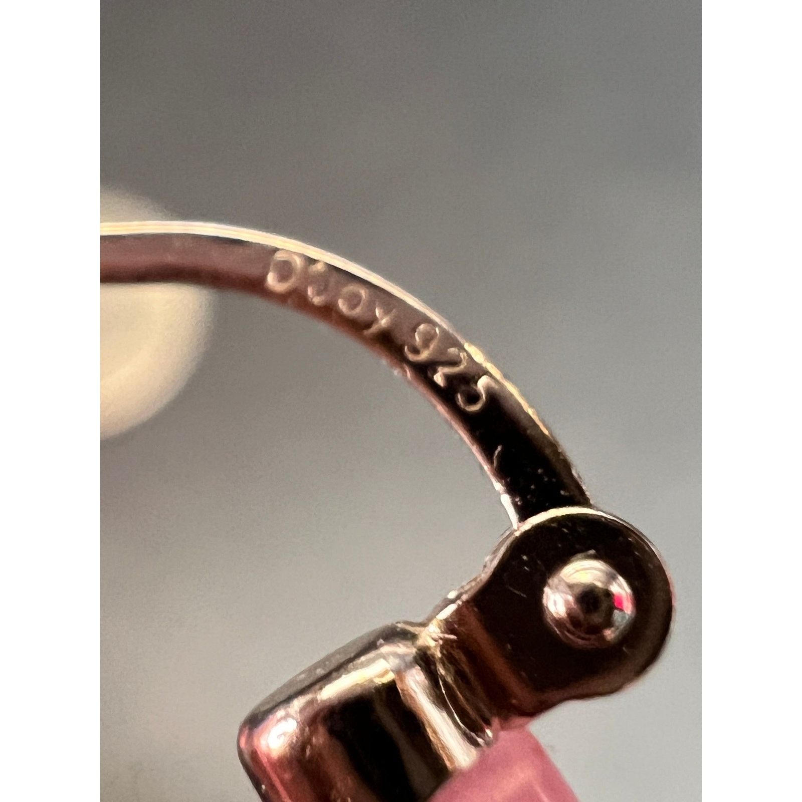 Other NEW pink jade carved dragon hoop earrings with 925 silver Size ONE SIZE - 8 Thumbnail