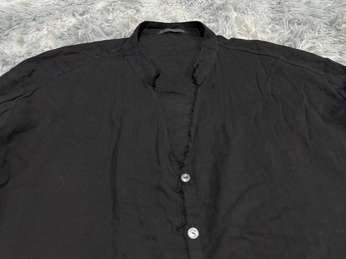 KMRii 🔥Rare Archived Kmrii Linen Shirt Raw Edge Goth Punk Size US XXL / EU 58 / 5 - 10 Thumbnail