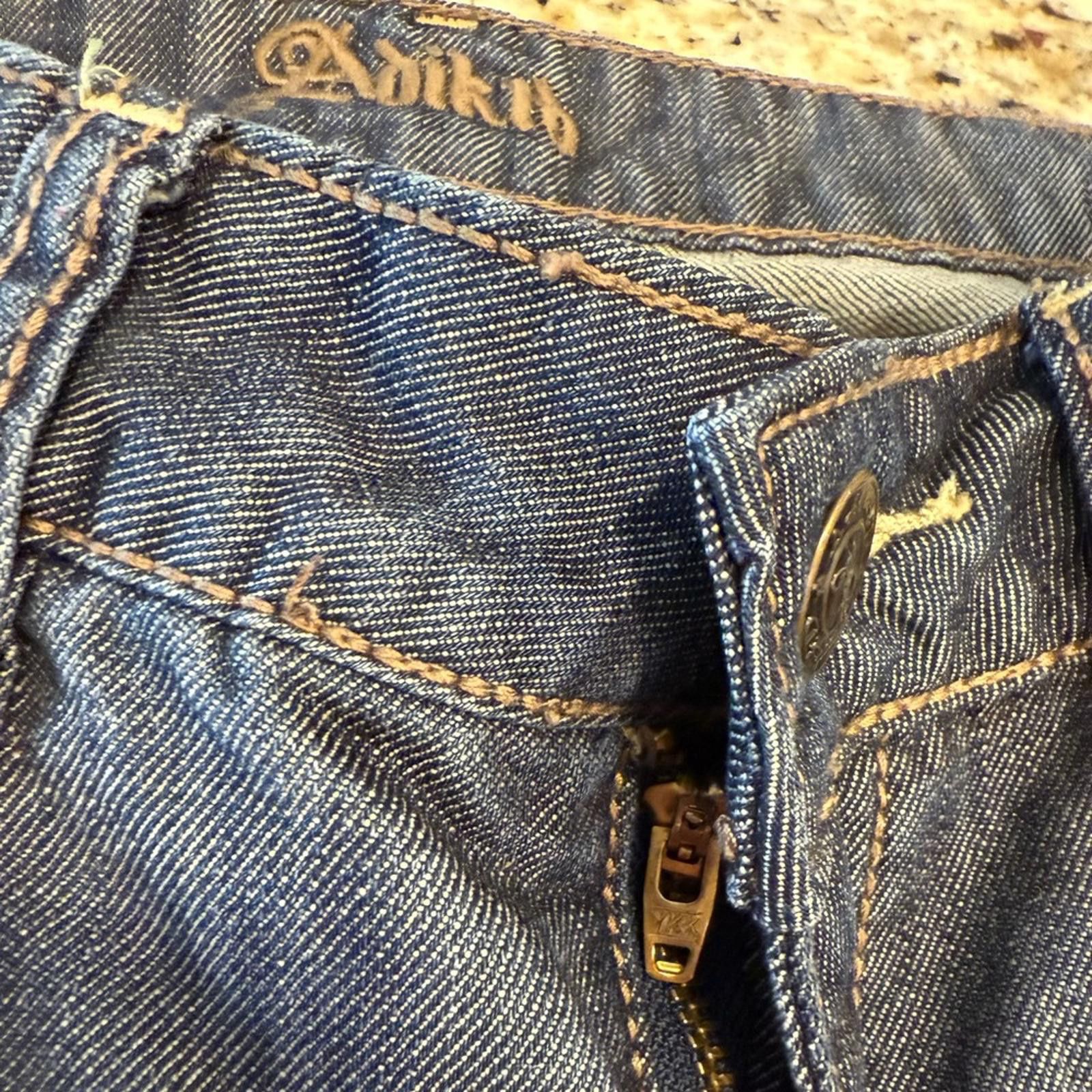 Other Adiktd distressed straight leg denim jeans lace studs 4/28” Size 27" / US 4 / IT 40 - 7 Thumbnail