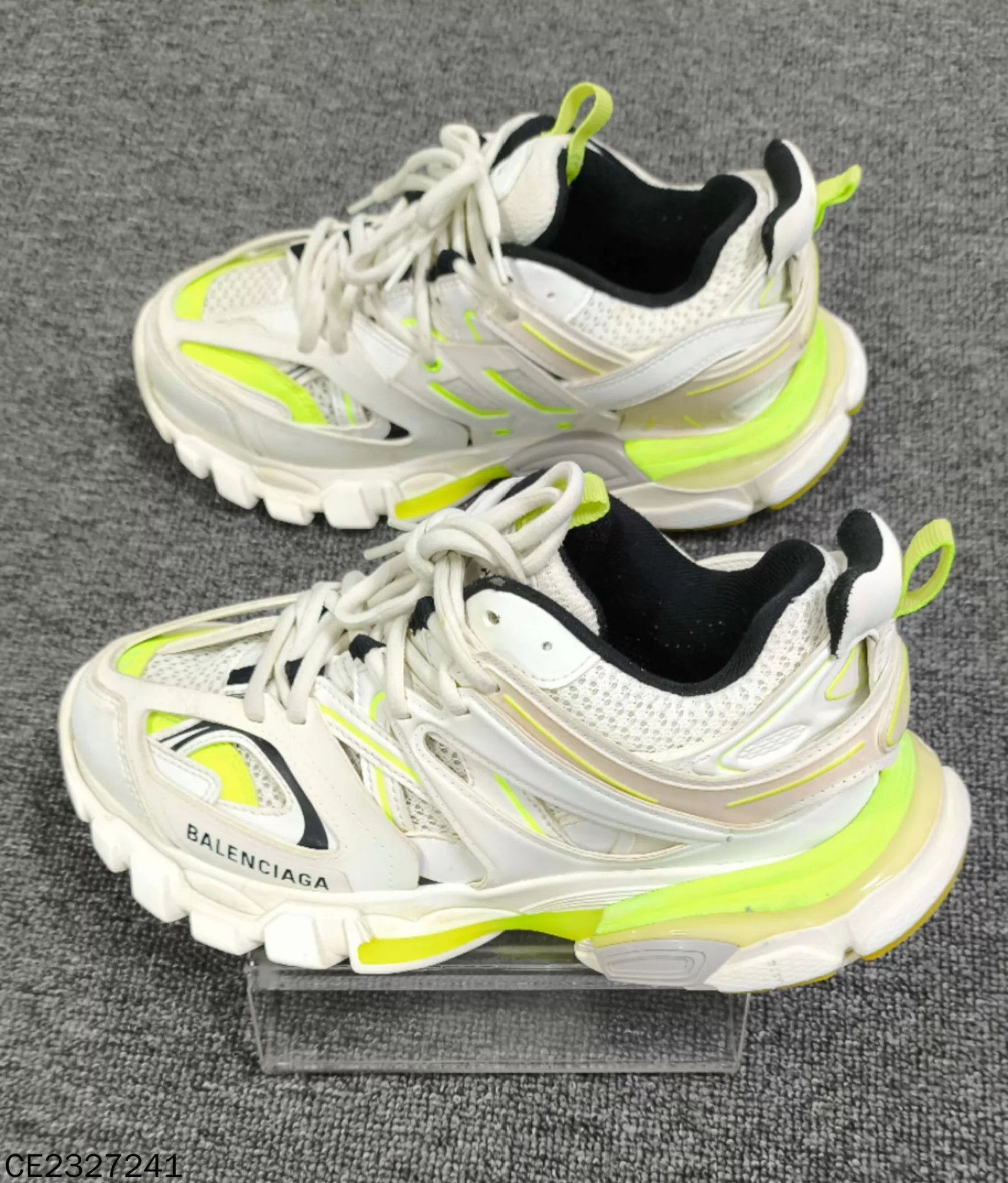 Balenciaga Balenciaga White Yellow Track Dad Sneaker 38 Size US 8 / IT 38 - 4 Thumbnail