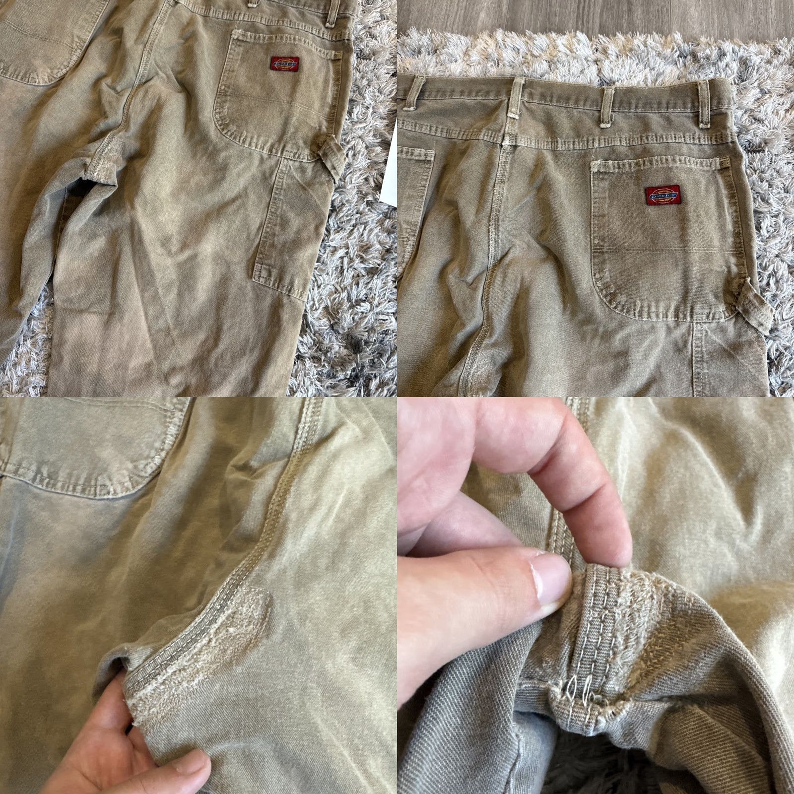 Dickies VINTAGE Dickies Beige Carpenter Workwear THRASHED Jeans Men’s 44x30 90s Y2K Straight Jeans Mens Beige 90s Carpenter Workwear Dickies Jeans Men’s 44x30 Size US 44 / EU 60 - 8 Thumbnail