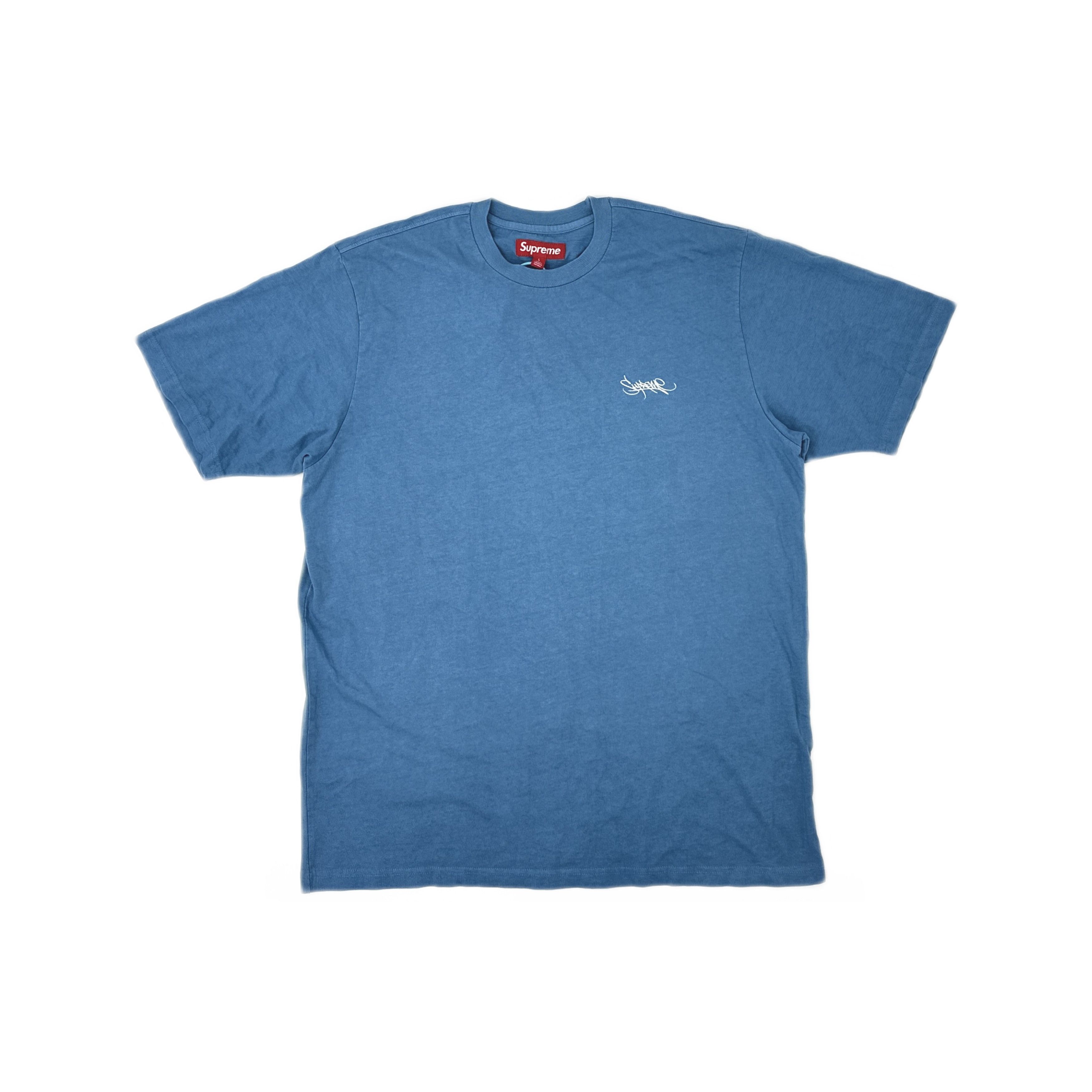 Supreme Supreme Washed Tag S/S Top Blue Size L Size US L / EU 52-54 / 3 - 1 Thumbnail