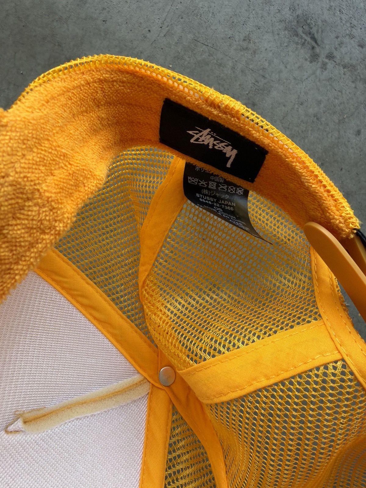 Stussy Yellow Stussy Trucker Hat Size ONE SIZE - 3 Thumbnail