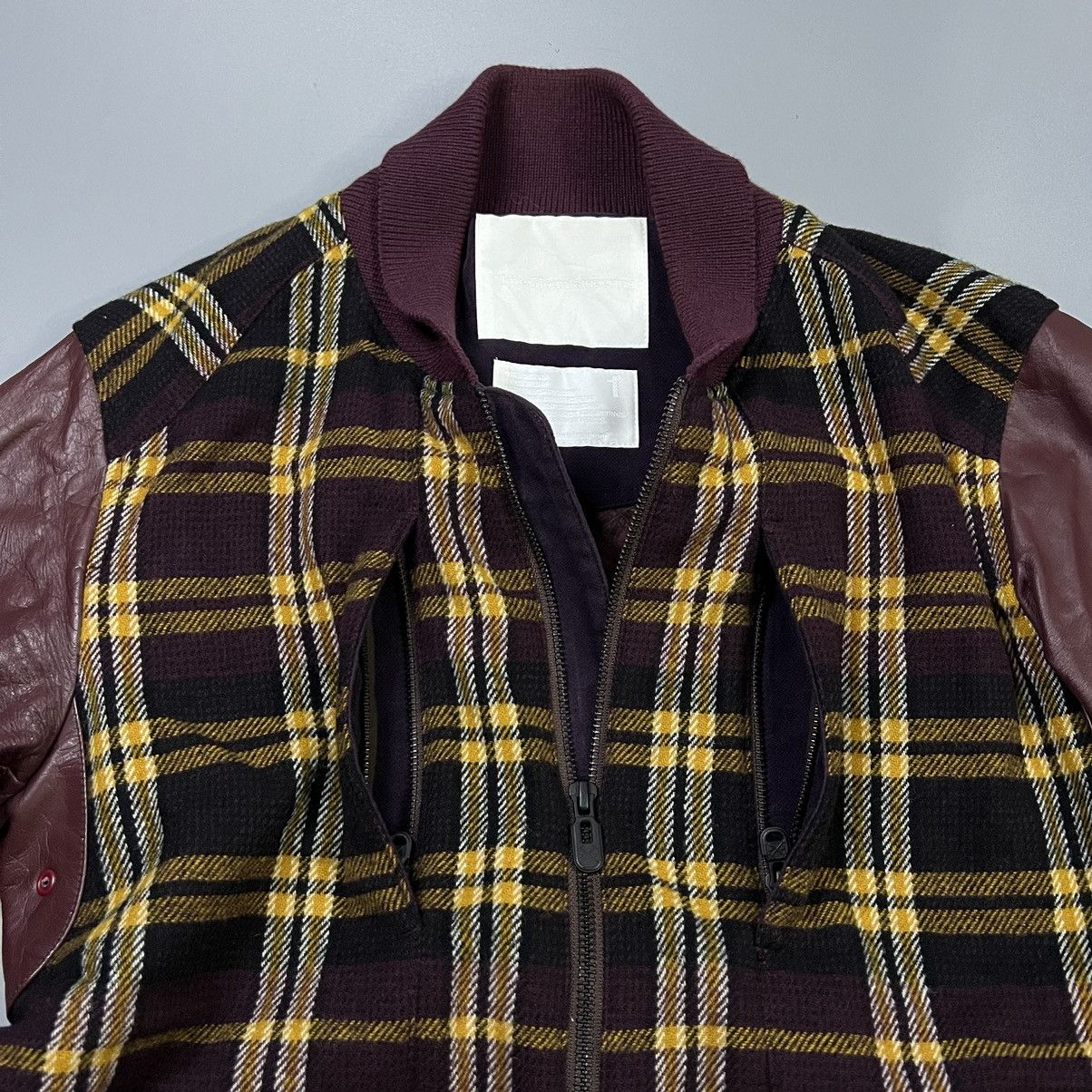 White Mountaineering White Mountaineering Leather Plaid Wool Jacket Size US M / EU 48-50 / 2 - 11 Thumbnail