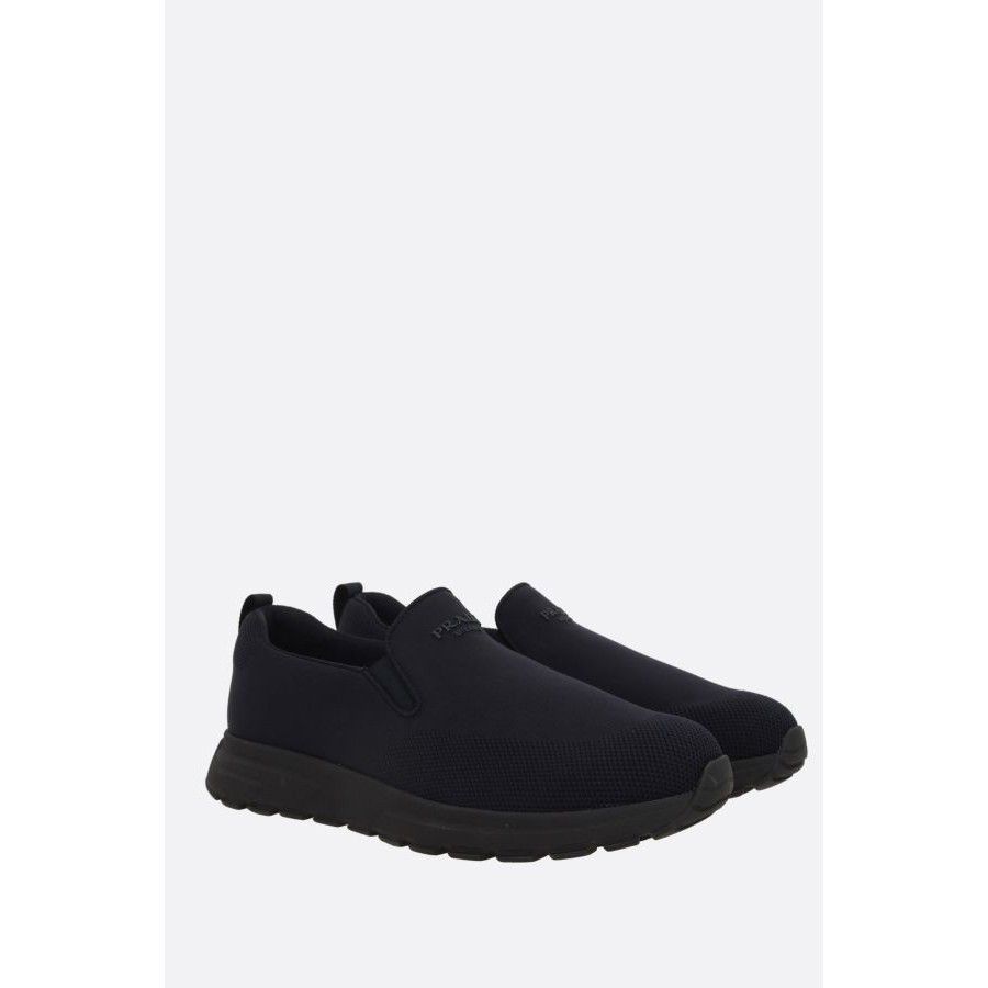 Prada PRADA Black Slip On Sneakers New & Authentic (Men's size:7;) Size US 7 / EU 40 - 2 Thumbnail