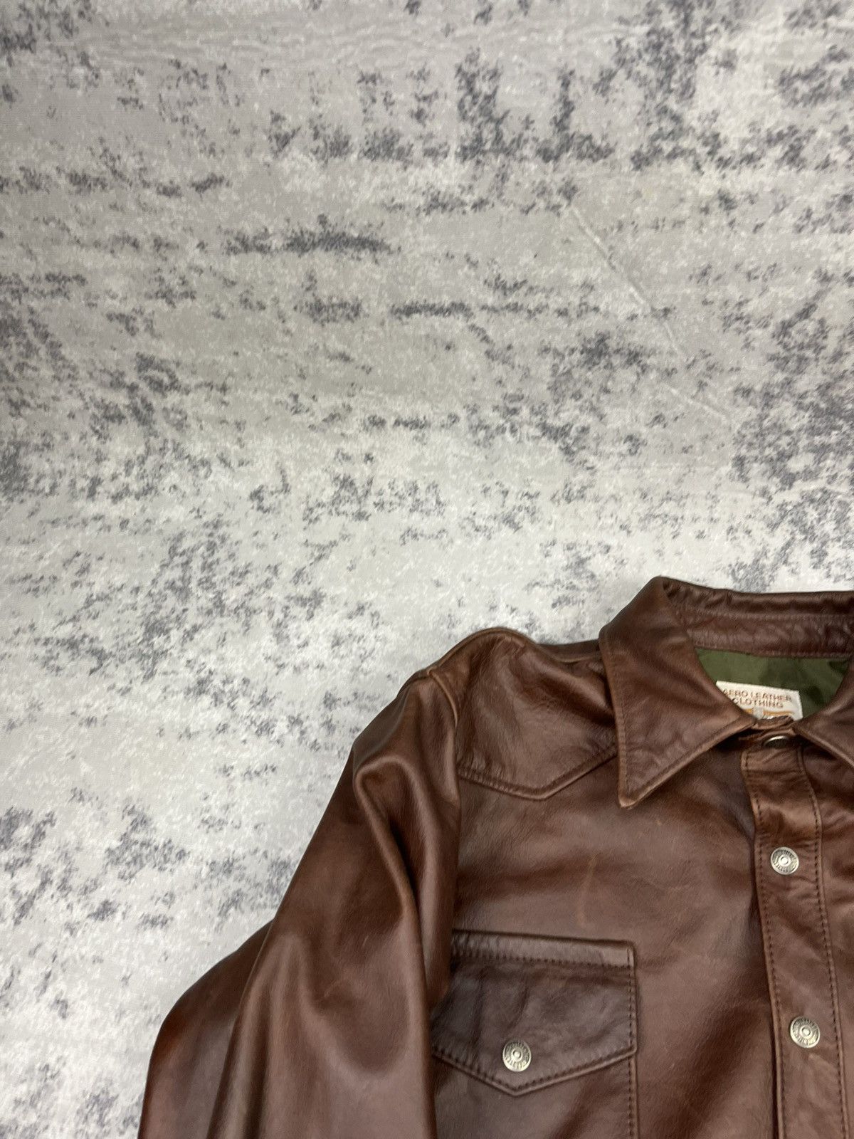 Aero Leathers Leather jacket brown Size US XL / EU 56 / 4 - 2 Thumbnail