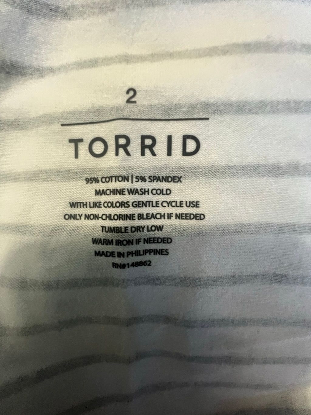 Torrid NWT Torrid Black And White Stripe Fitted Sleeveless Tube Top Size XXL / US 16-18 / IT 52-54 - 3 Thumbnail