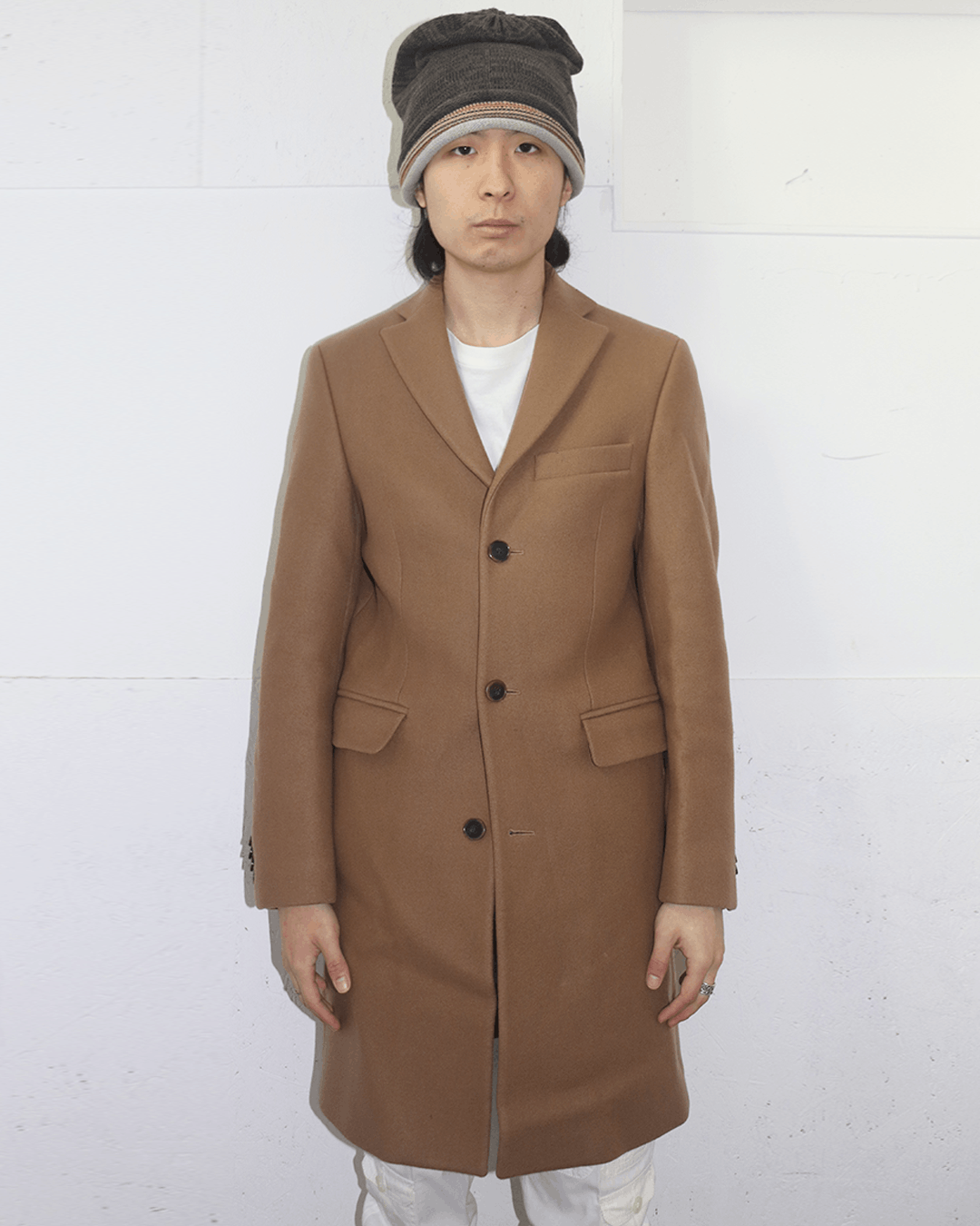 Acne Studios Acne Studios Single-Breasted Wool Coat Camel Size US S / EU 44-46 / 1 - 2 Thumbnail