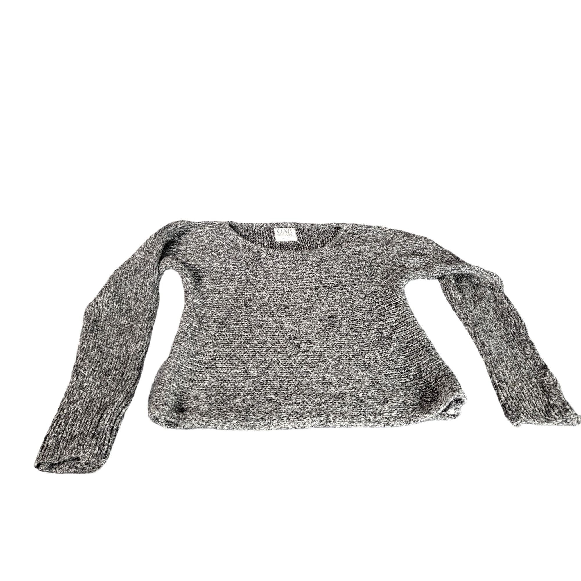 One Teaspoon One Teaspoon Chunky Knit Jumper Sweater Women Sz S Gray Long Size S / US 4 / IT 40 - 1 Thumbnail