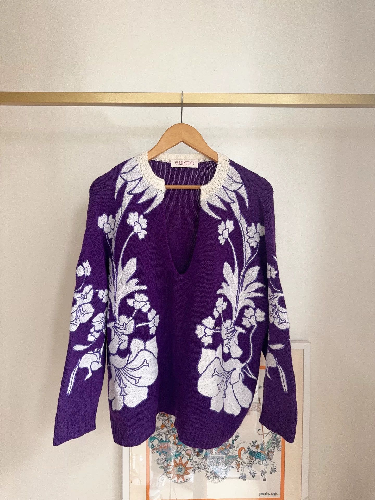 Valentino Valentino Embroidered Runway Sweater S 98 New Size S / US 4 / IT 40 - 1 Thumbnail