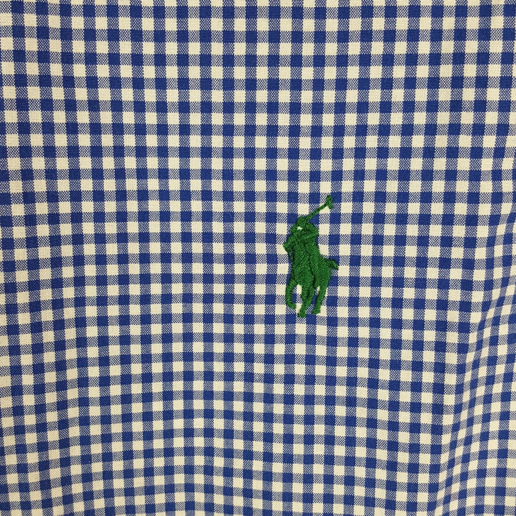 Ralph Lauren Vintage Ralph Lauren Men’s Medium Blue Plaid Gingham Cotton Button-Up Shirt Casual Preppy Retro 90s Size US M / EU 48-50 / 2 - 3 Thumbnail