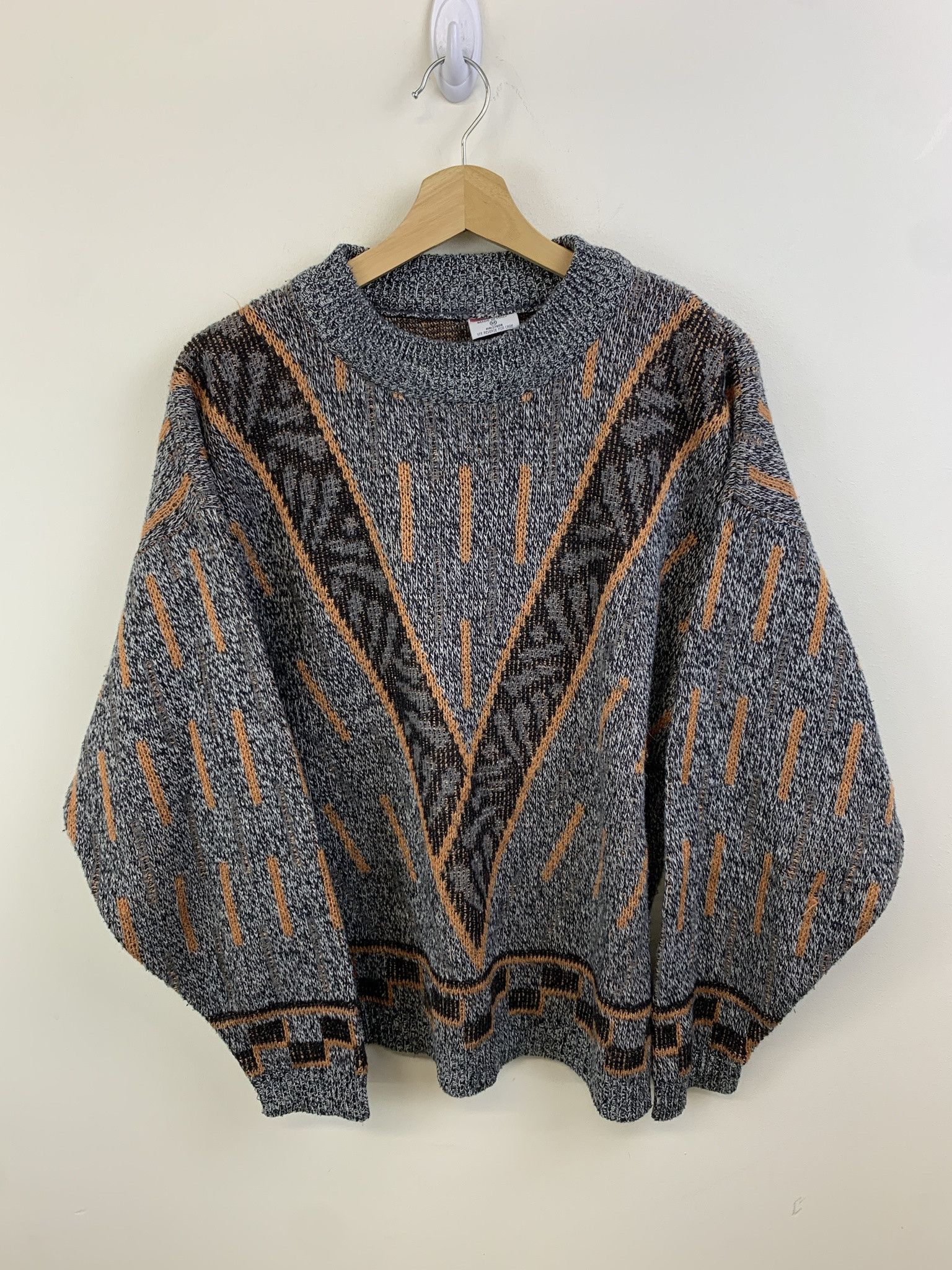 Other Vintage 1990s Italian Knit Sweater Cheetah Print Knit Sewater Size M Size US M / EU 48-50 / 2 - 1 Thumbnail
