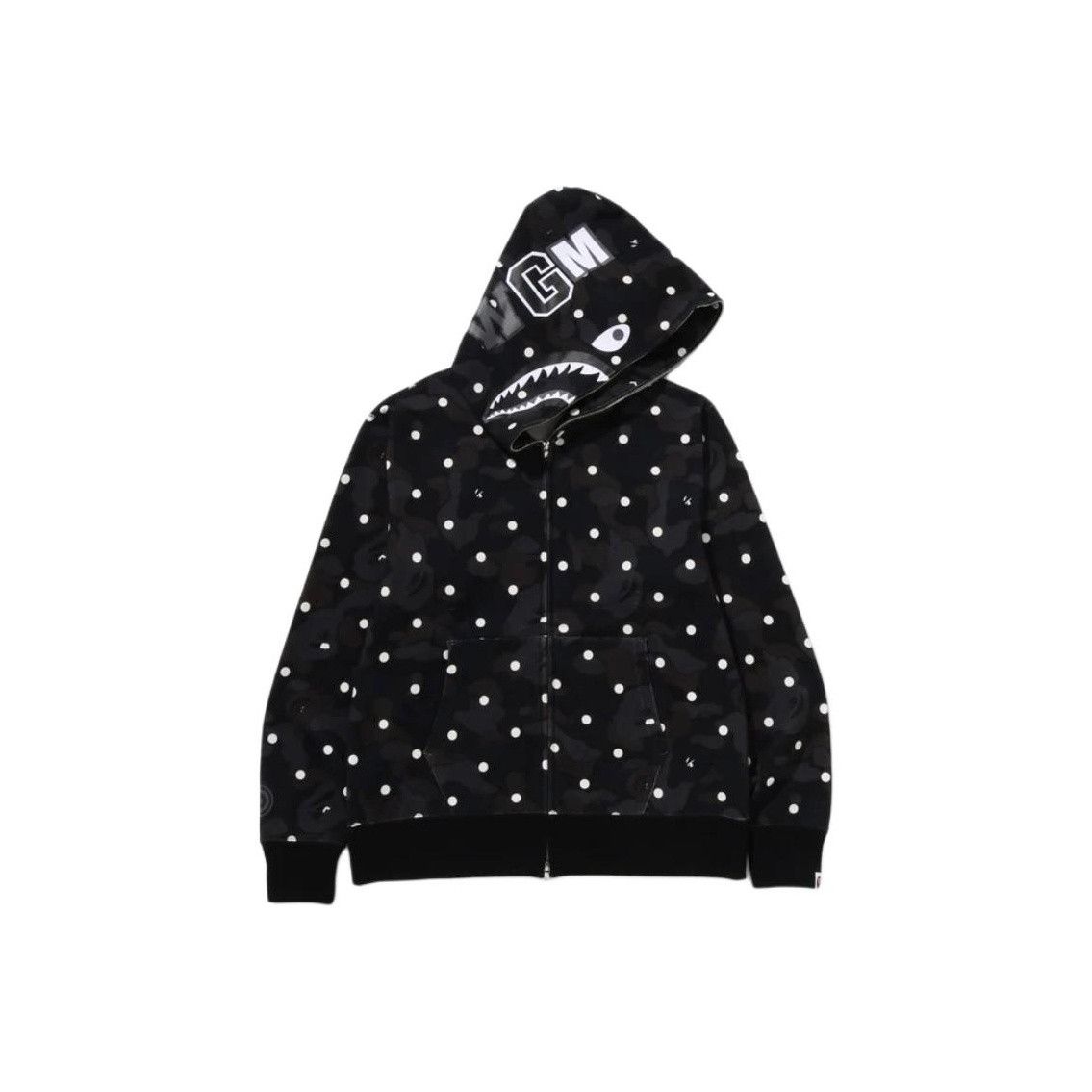 Bape A Bathing Ape Polka Dot Shark Hoodie Size L Size US L / EU 52-54 / 3 - 1 Thumbnail