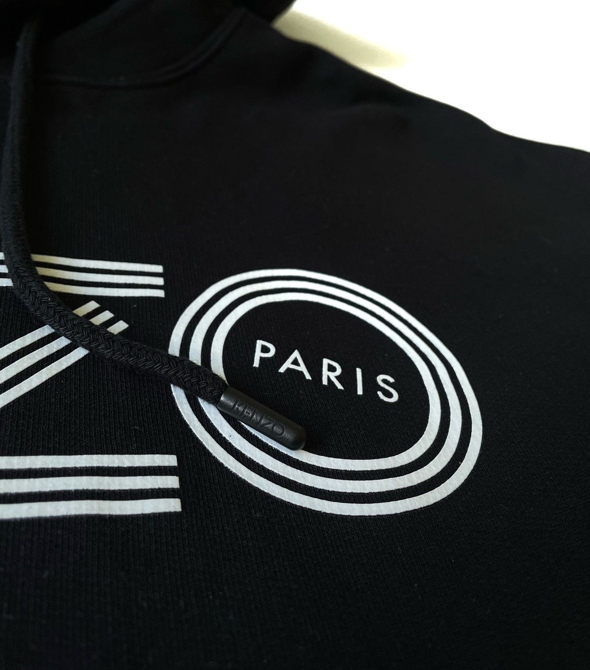 Kenzo Kenzo Women Black Hoodie Big Logo Made In Portugal Size L Size L / US 10 / IT 46 - 7 Thumbnail