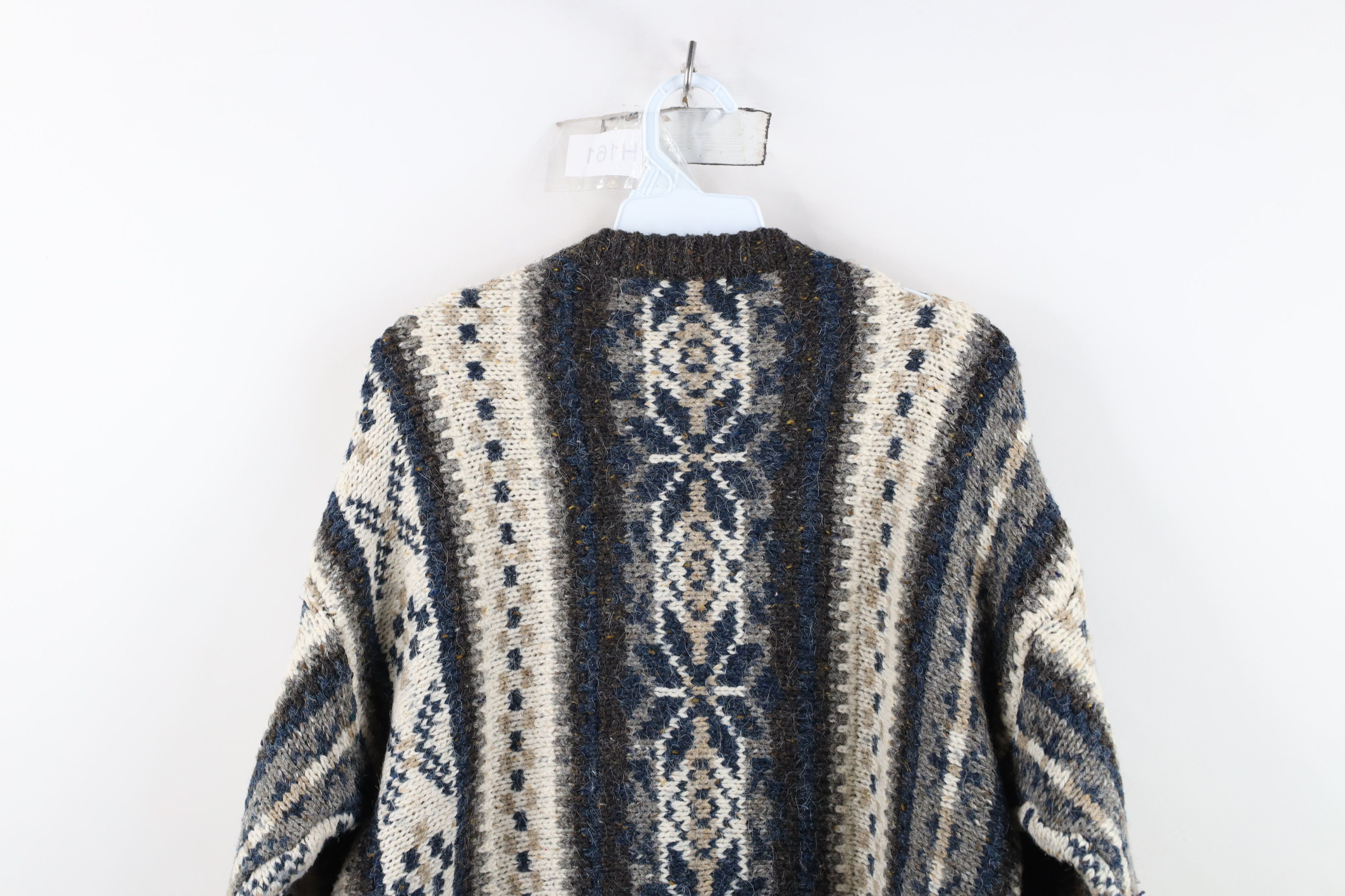 Vintage Vintage 90s Streetwear Heavy Blend Knit Fair Isle Sweater Size US M / EU 48-50 / 2 - 8 Thumbnail