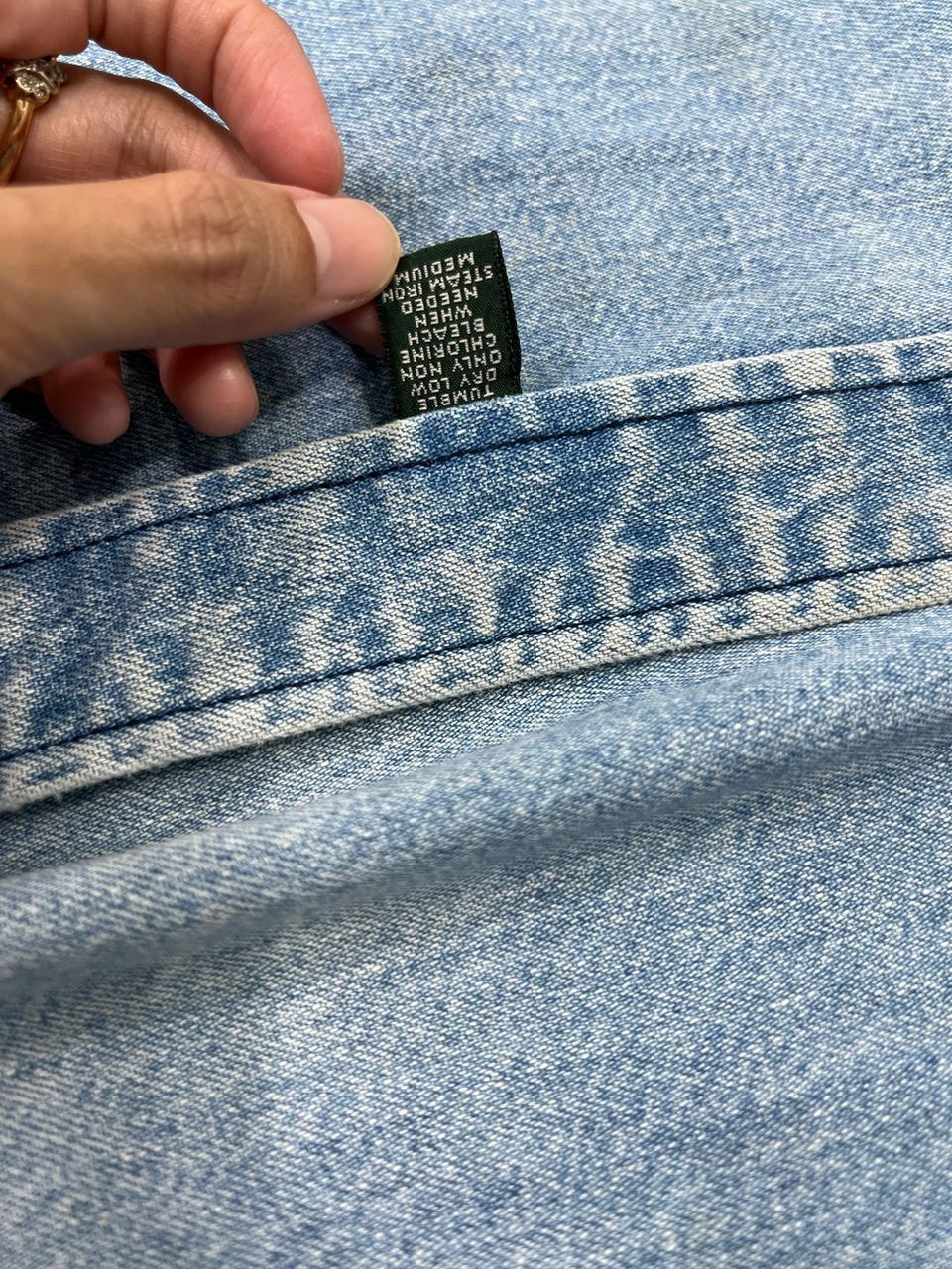 Polo Ralph Lauren × RRL Ralph Lauren Vintage Polo Country Ralph Lauren Denim Shirt Size US S / EU 44-46 / 1 - 8 Thumbnail