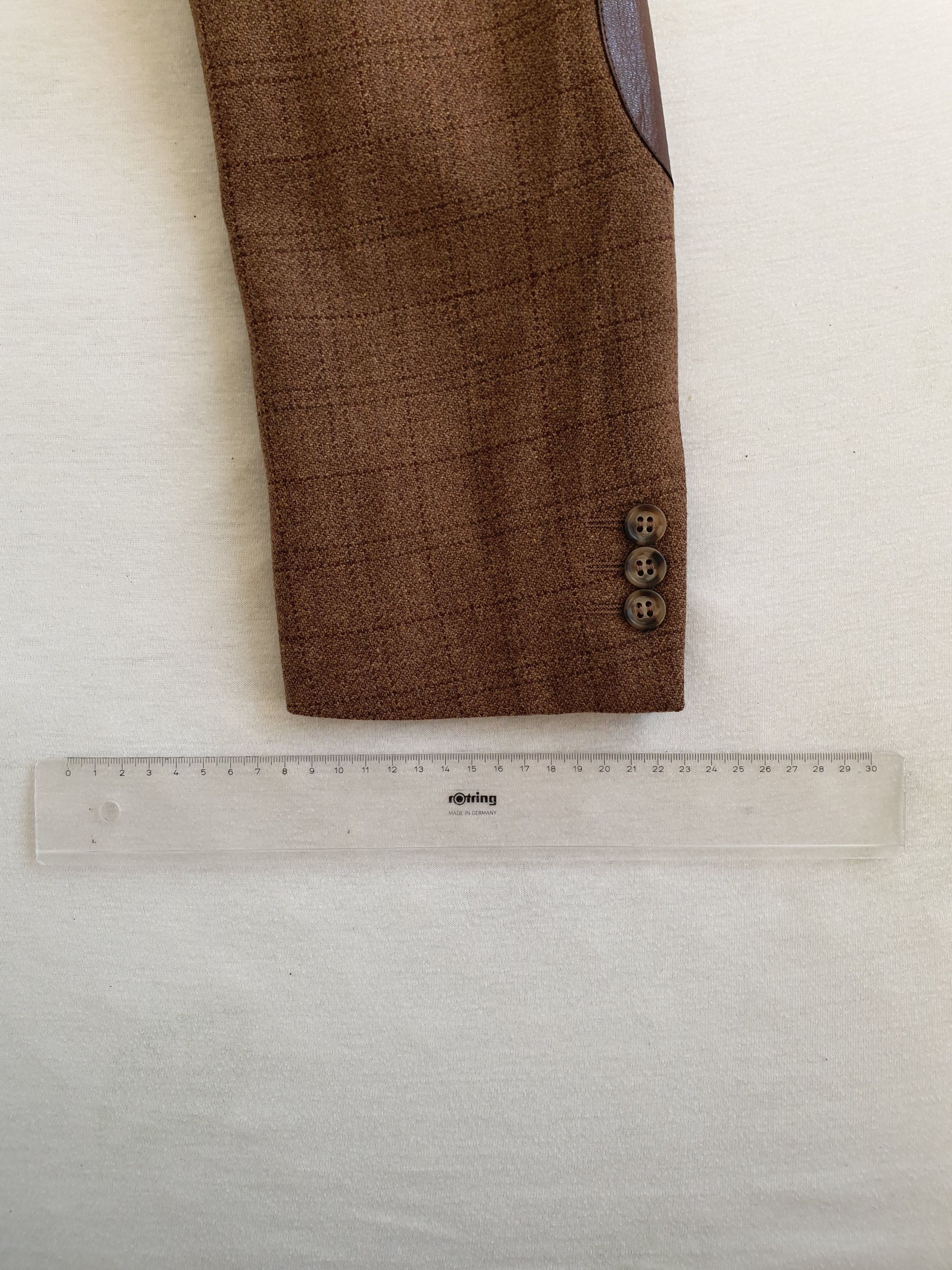 Ermenegildo Zegna SOFT Vintage Sports Coat Suit Jacket w Elbow Patches - EU 50 Size 40R - 6 Thumbnail