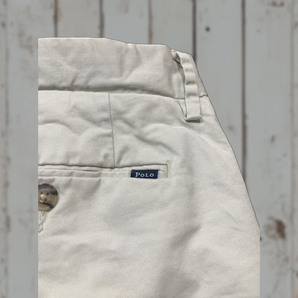 Polo Ralph Lauren VINTAGE Polo Ralph Lauren Men's Shorts Chino Flat Front 9" Inseam Regular Fit Cotton Spandex Beige Size 38 Size US M / EU 48-50 / 2 - 1 Thumbnail