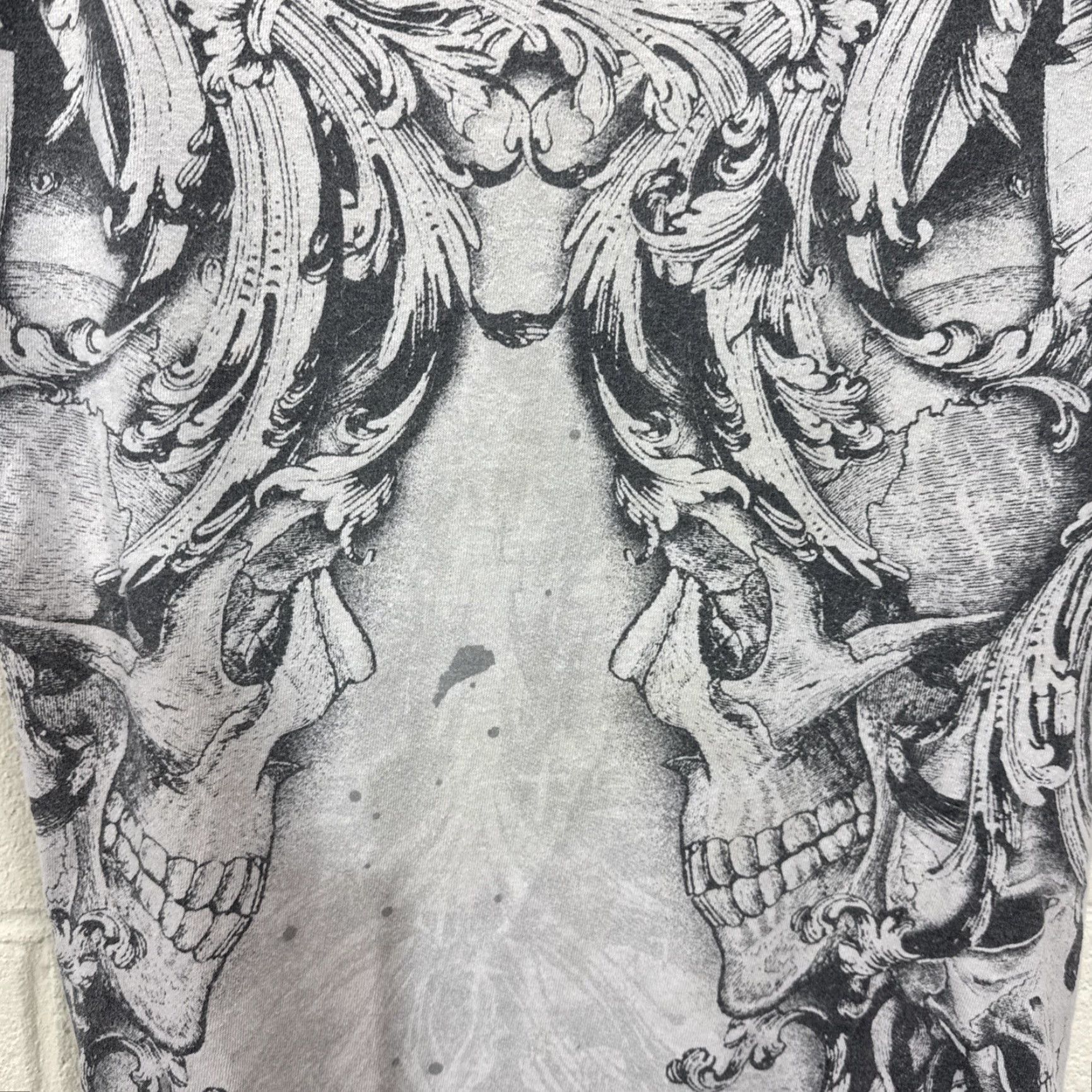 Vintage VINTAGE MMA Elite Graphic T-Shirt Men Small Gray Skull Goth Punk Retro Size US S / EU 44-46 / 1 - 7 Thumbnail