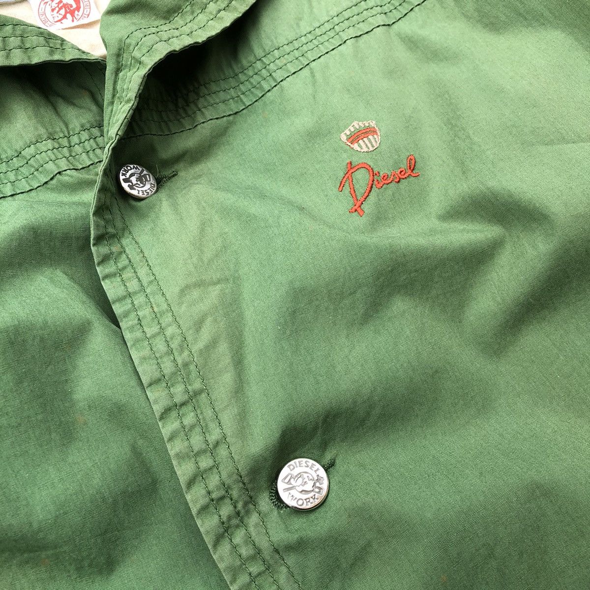 Diesel × Vintage DIESEL Embroidery Logo Light Long Jacket Size US M / EU 48-50 / 2 - 9 Thumbnail