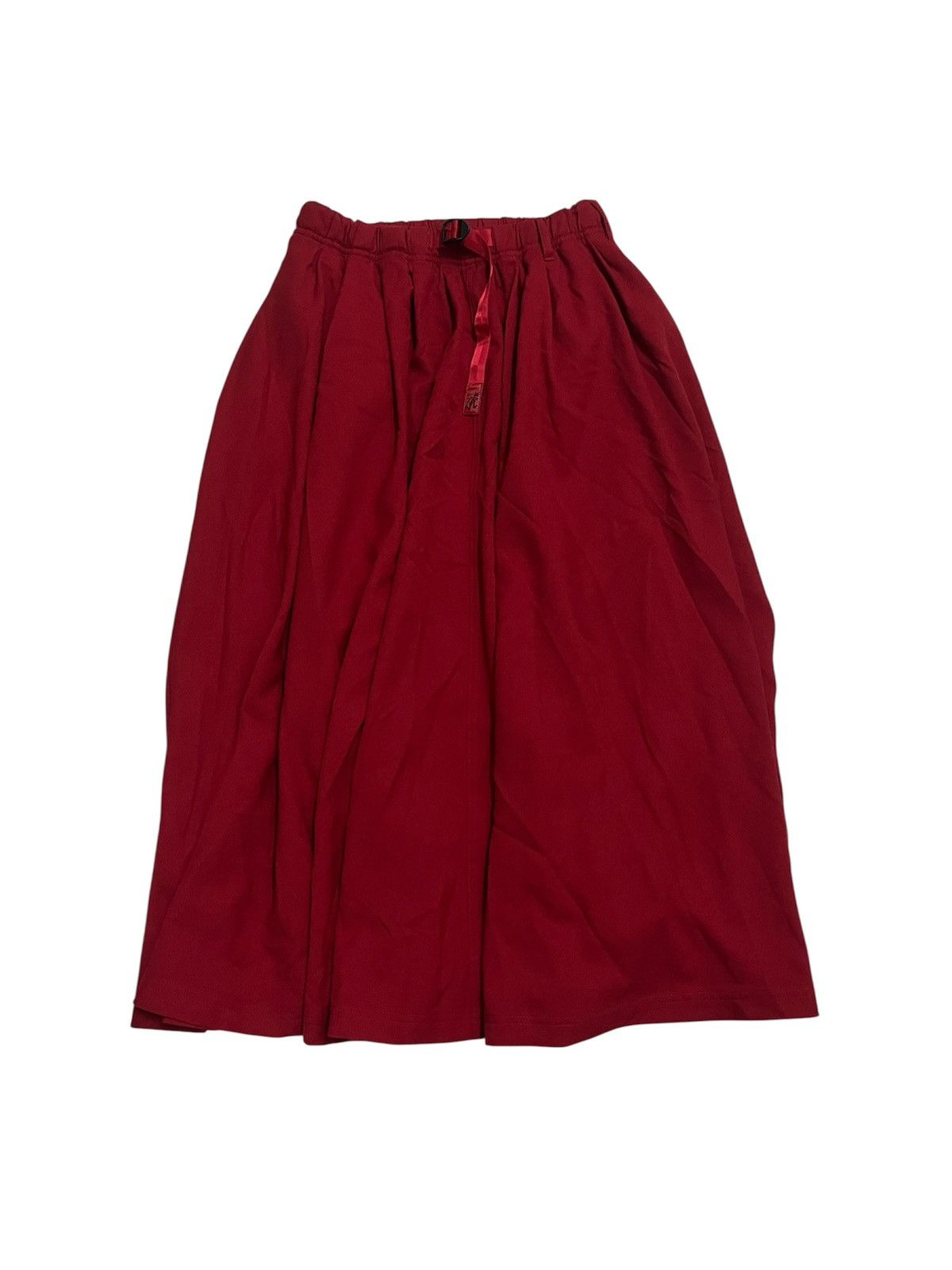 Gramicci Red Long Flare Skirt By Gramicci Size 30" / US 8 / IT 44 - 1 Thumbnail