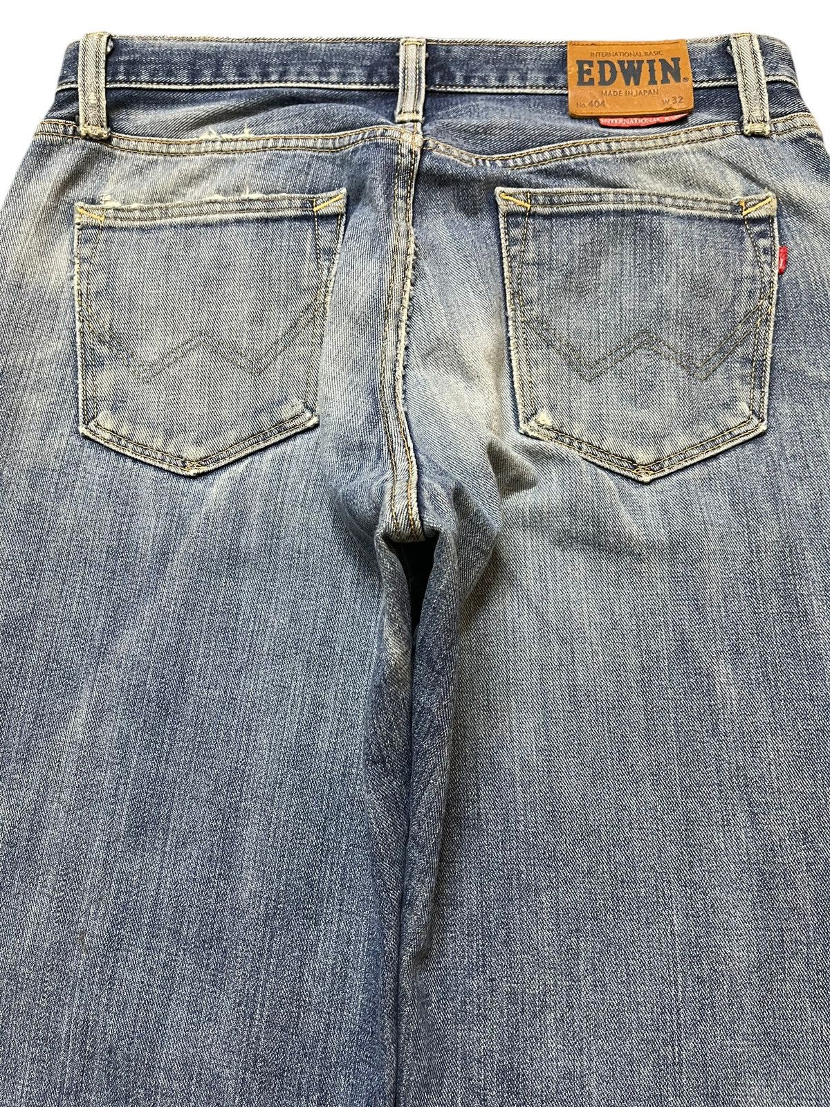 Edwin Vintage Japan Edwin 404 Faded Wash Distress Baggy Jeans Size US 33 - 5 Thumbnail
