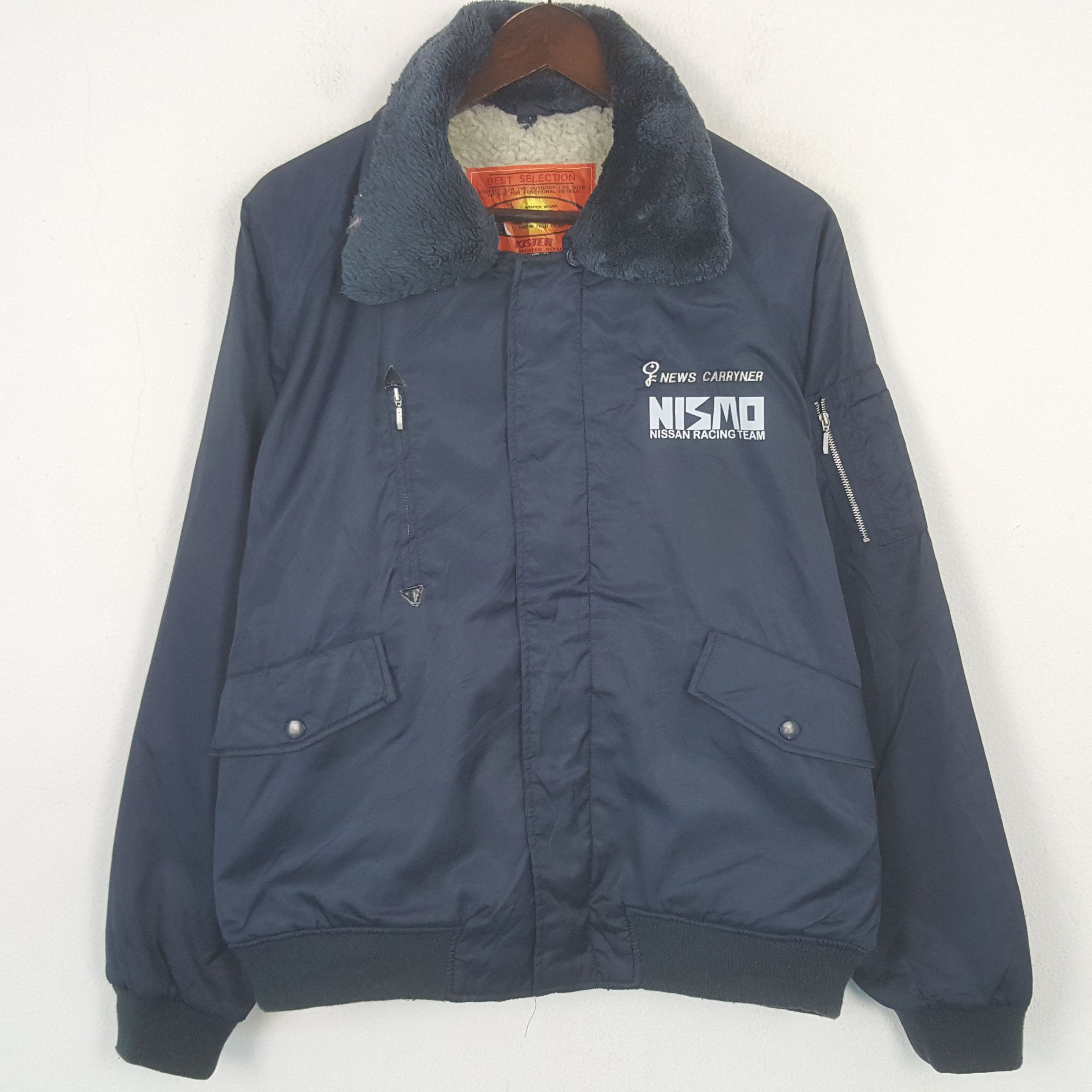 Japanese Brand Vintage Nismo Nissan Racing Team Custom Winter Worker Jacket Size US L / EU 52-54 / 3 - 3 Thumbnail