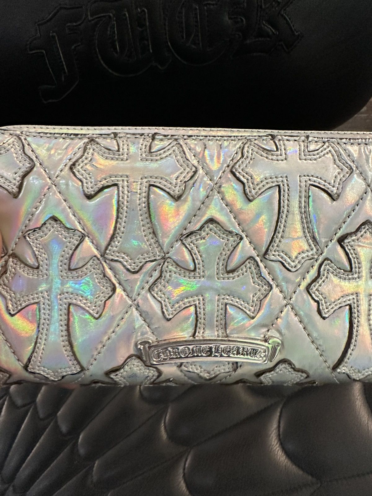 Chrome Hearts Chrome Hearts METALLIC LSD ACID CROSS PATCH WALLET Size ONE SIZE - 1 Thumbnail