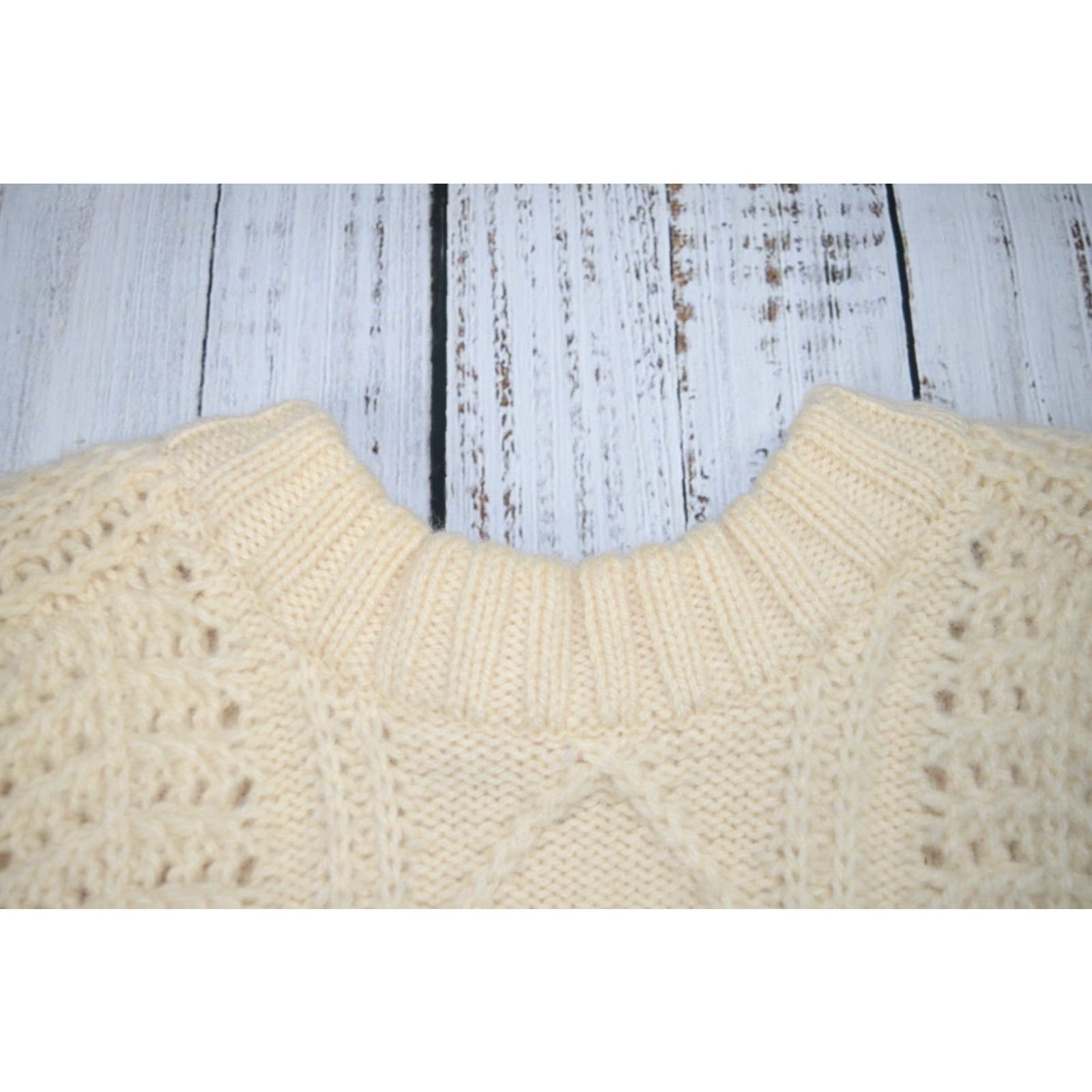 Vintage VINTAGE ST MICHAEL CHUNKY-KNIT FISHERMAN WOOL SWEATER PULLOVER HEAVY CREAM 38 MEN BRITISH 70S GUIDE: ALL SEASONS Big Ben Gifts Size US M / EU 48-50 / 2 - 4 Thumbnail