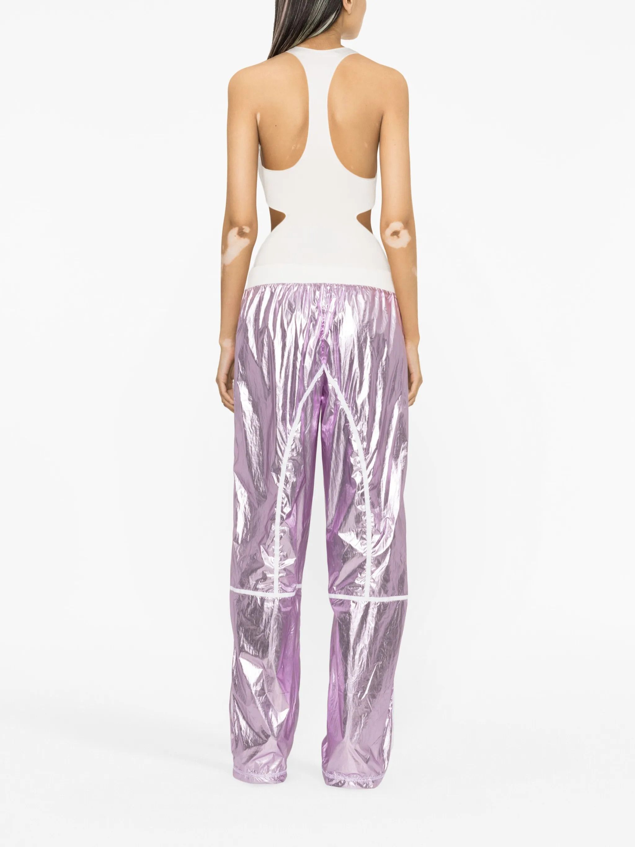 Tom Ford o1w1db10225 PAW518 Laminated Track Pant in Purple Size 26" / US 2 / IT 38 - 3 Thumbnail