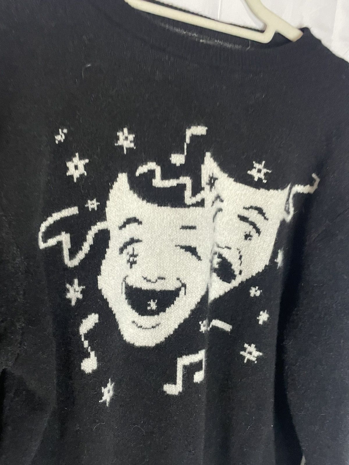 Amiri AMIRI Theatre Masks Intarsia Knit Crewneck — Brand New Size US S / EU 44-46 / 1 - 2 Thumbnail