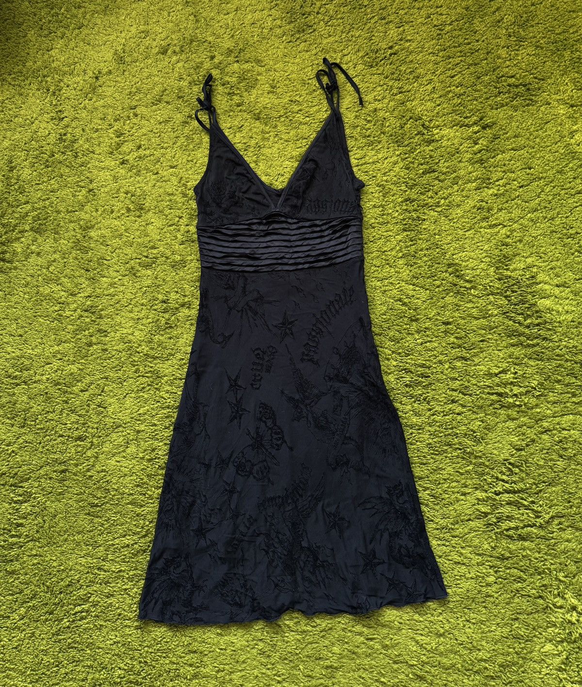 Miss Sixty Miss Sixty 2000s vintage Y2K jacquard graphic gothic dress Size M / US 6-8 / IT 42-44 - 1 Thumbnail