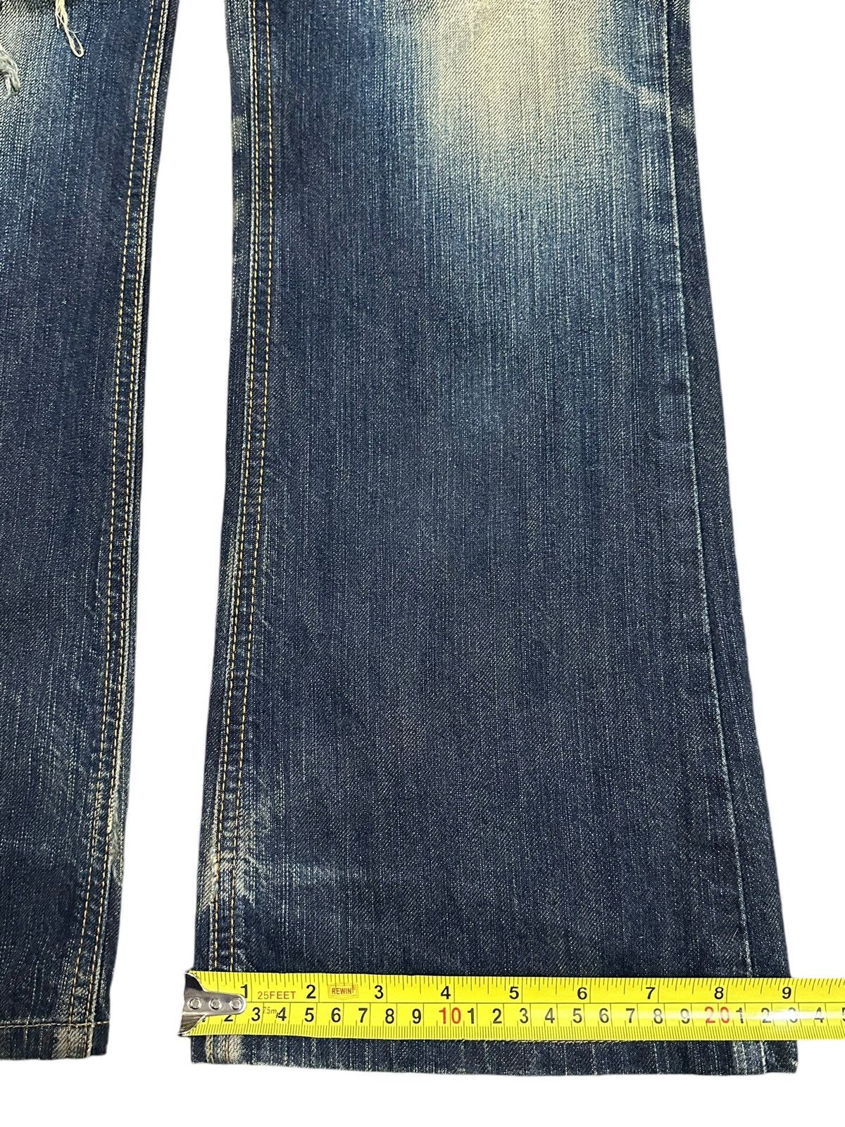 Edwin Vintage Edwin Blue Trip Blue Wash Distressed Loose Jeans Size US 31 - 17 Thumbnail